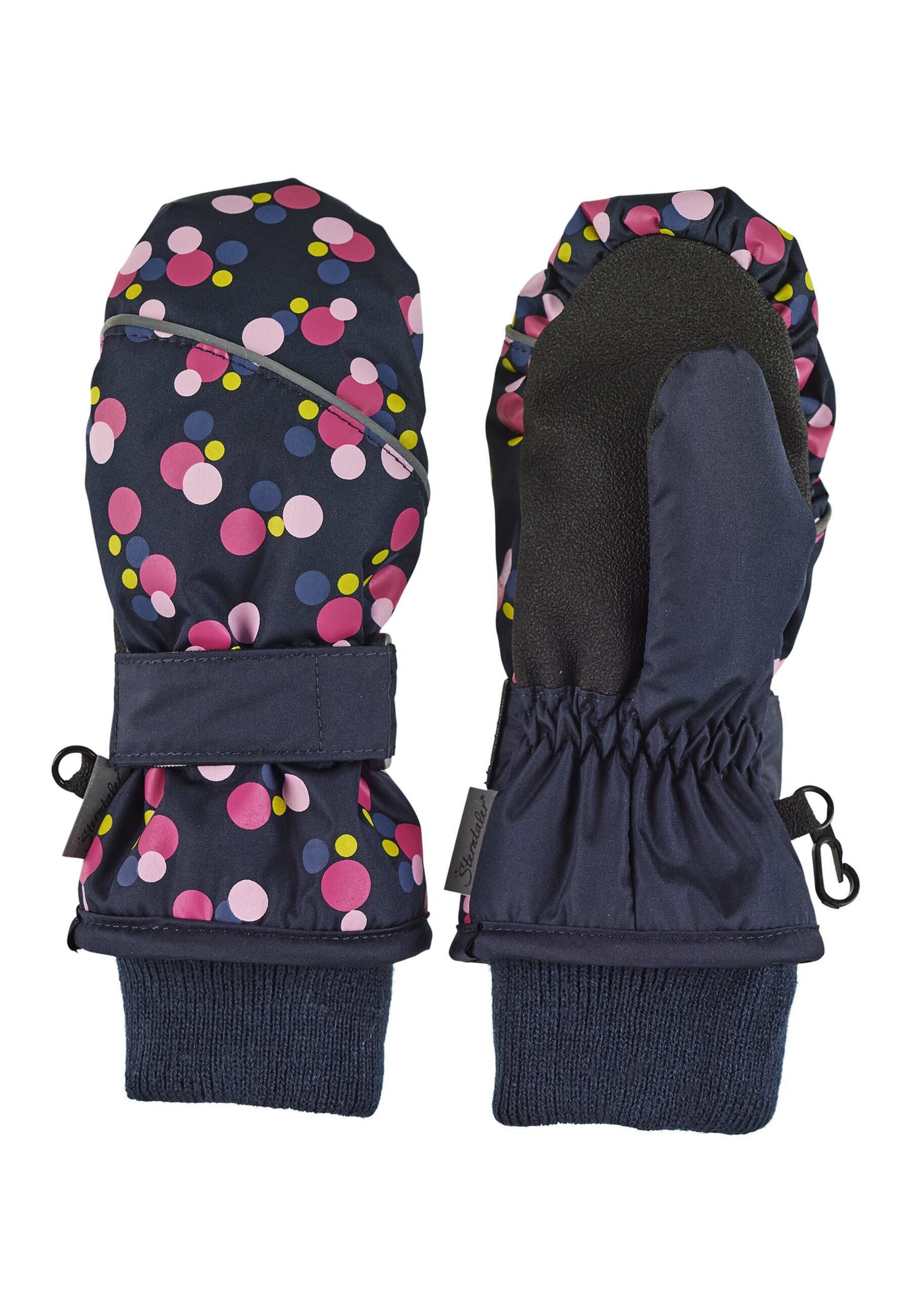 Sterntaler® Fäustlinge Fäustel Fausthandschuhe - Fäustlinge warme Handschuhe für Kinder wasserdicht Hände Babyhandschuhe - gemustert Kinderhandschuhe - marine