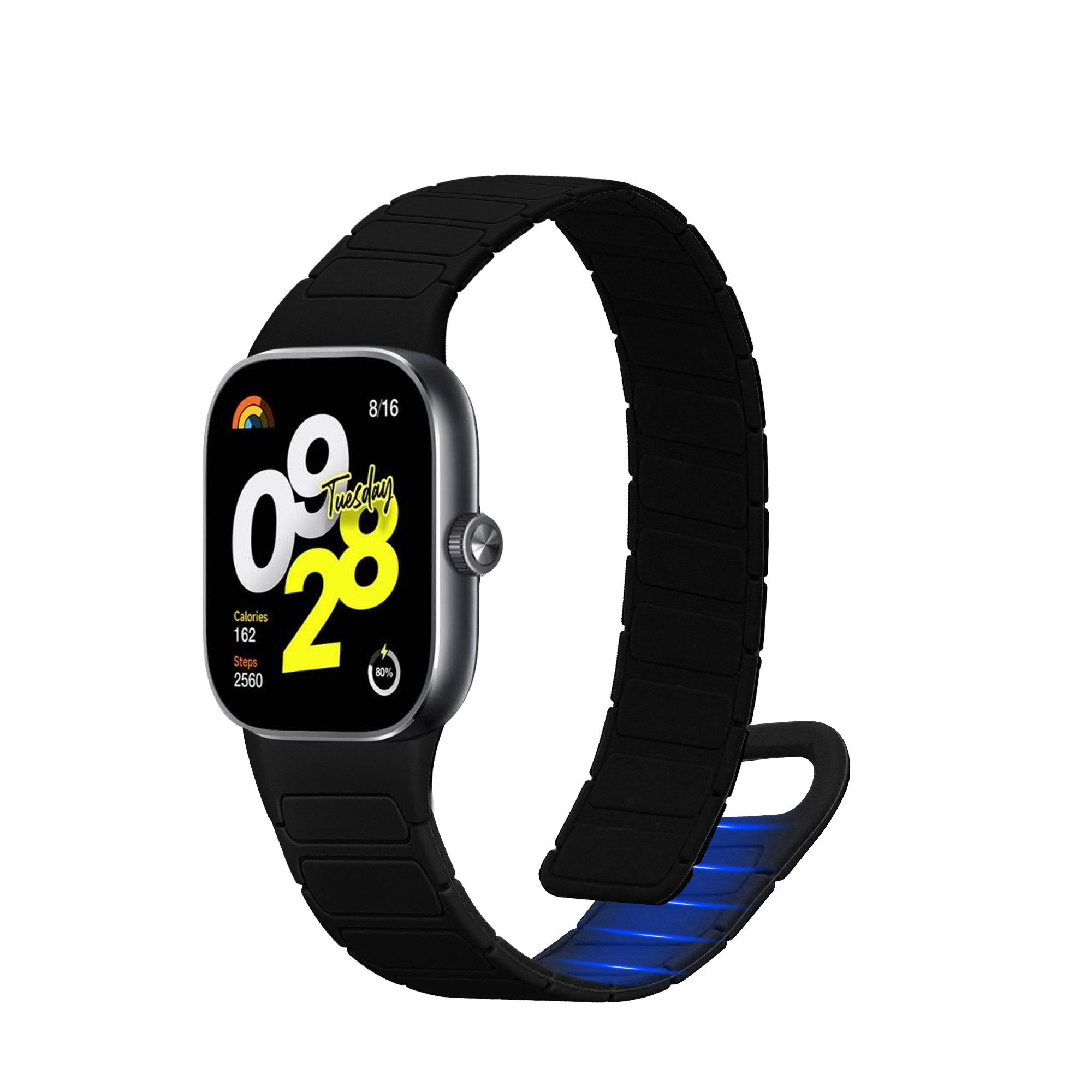 kwmobile Ersatzarmband für Xiaomi Redmi Watch 4 / Band 8 Pro Armband Smartwatch, 1-tlg., Fitnesstracker Silikon Band mit Magnetverschluss
