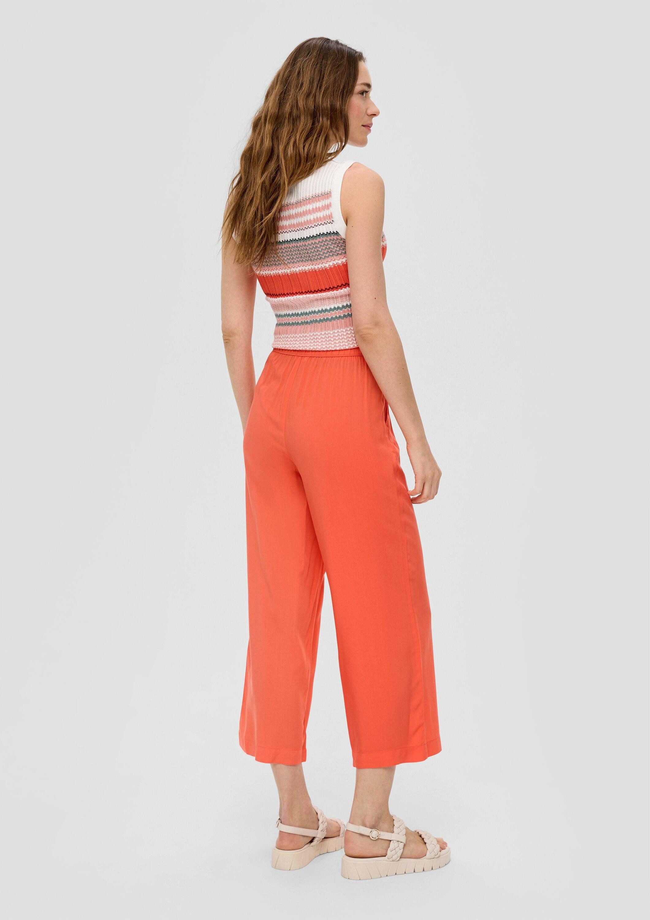 s.Oliver Culotte Hose Relaxed: Culotte aus Viskose