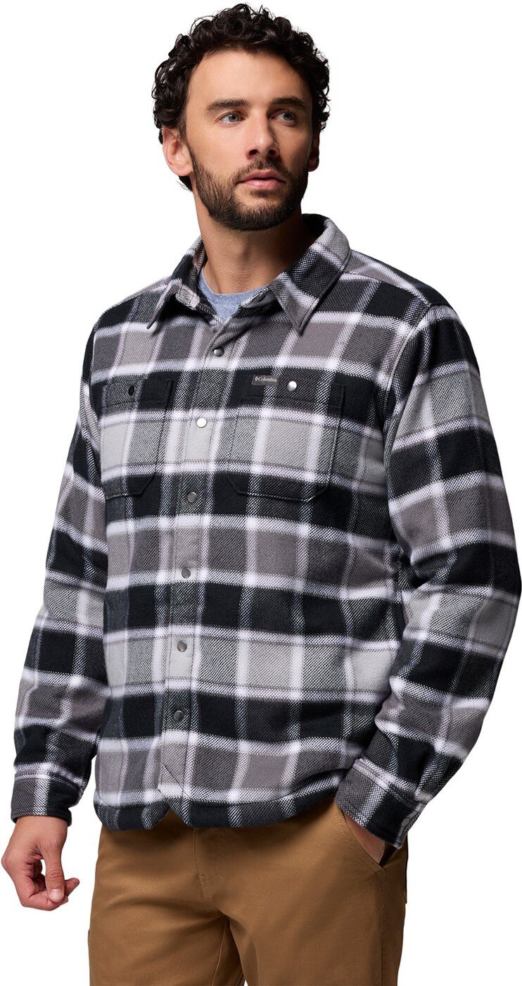 Columbia Funktionshemd Windward II Shirt Jacket BLACK TRAPPER WINDOWPANE