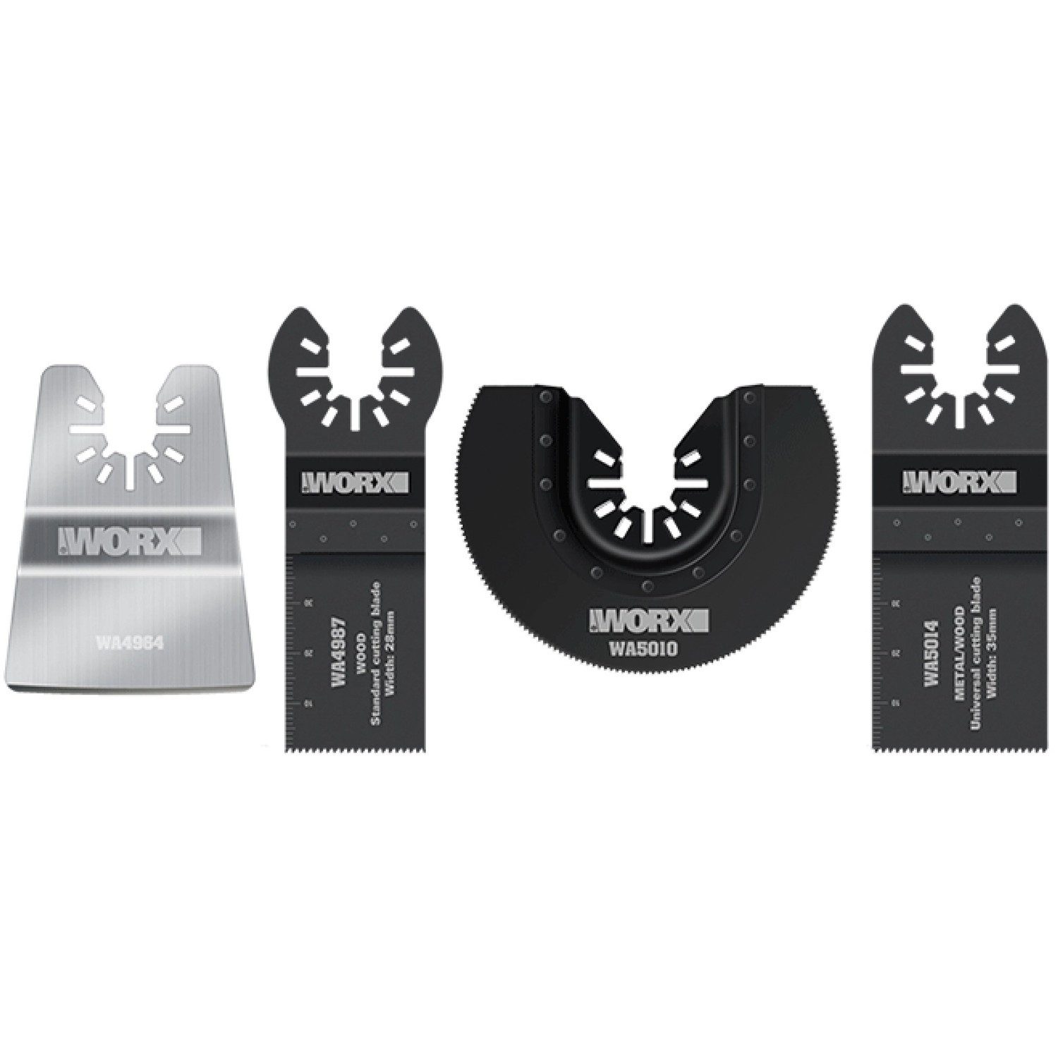 Worx Multitool Worx 4-teiliges Bodenaufbereitungsset WA5092 für Sonicrafter 4-teilig, (4 St)