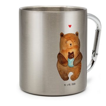 Mr. & Mrs. Panda Tasse Bär Baby - Transparent - Geschenk, Glückwunsch, Outdoor, Teddy, Tasse, Edelstahl, Stilvolle Motive