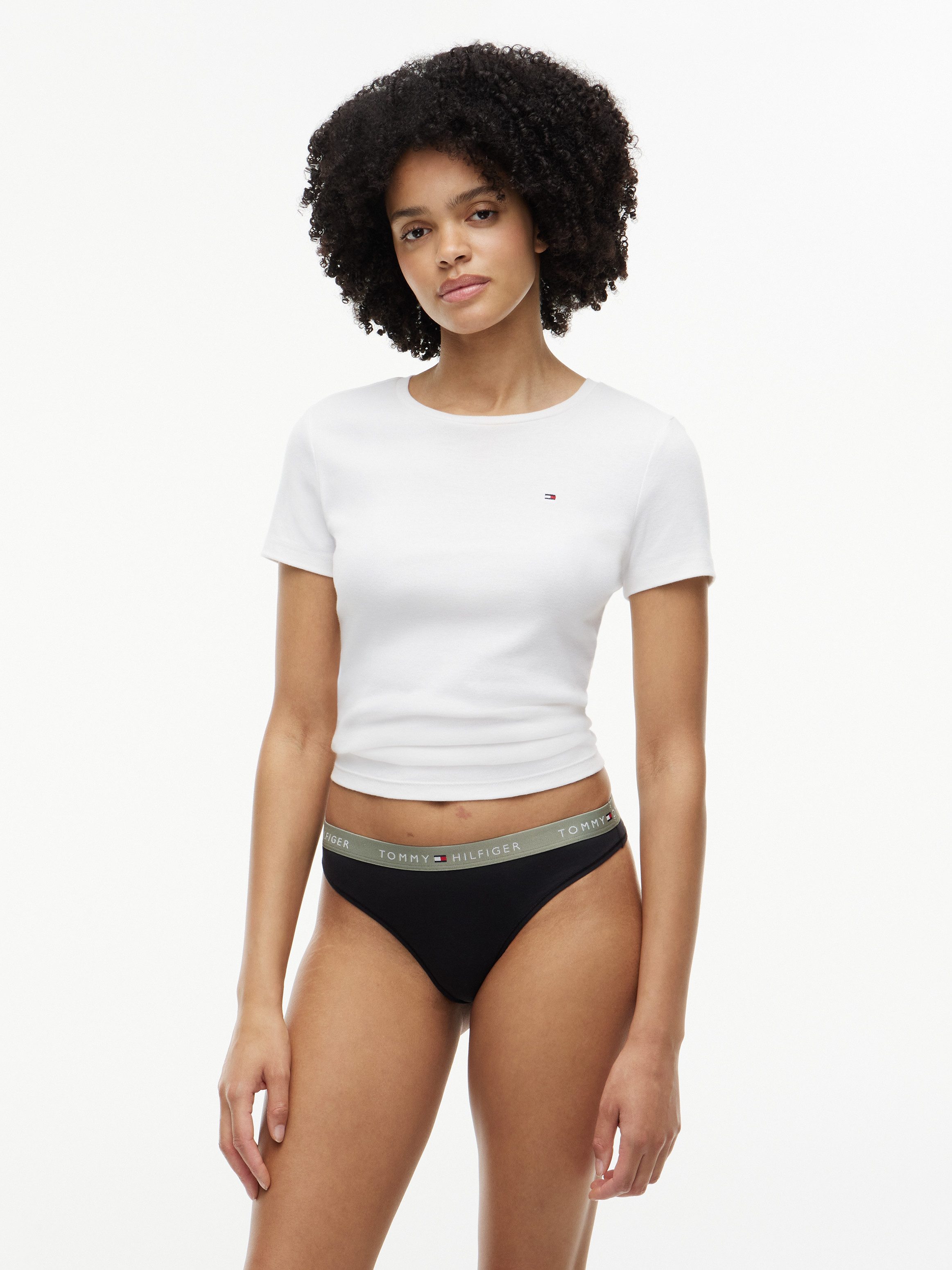 Tommy Hilfiger Underwear Tanga 3 PACK THONG (EXT.SIZES) (Packung, 3-St) mit Logobund – Bild 5 von 5