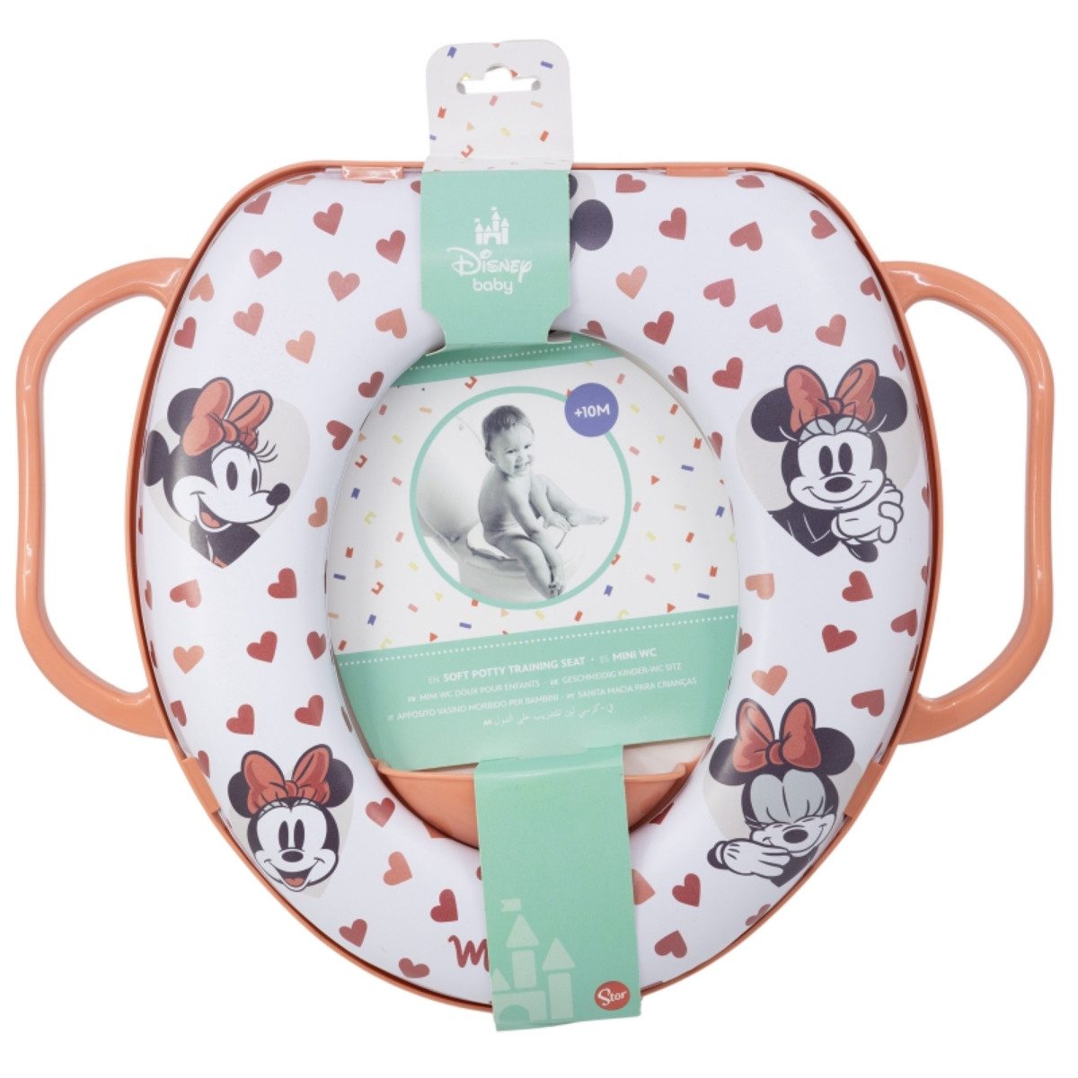 Stor Töpfchen Disney Töpfchen Minnie Mouse Mini Kinder-WC mit Griffen, Toillettensitz