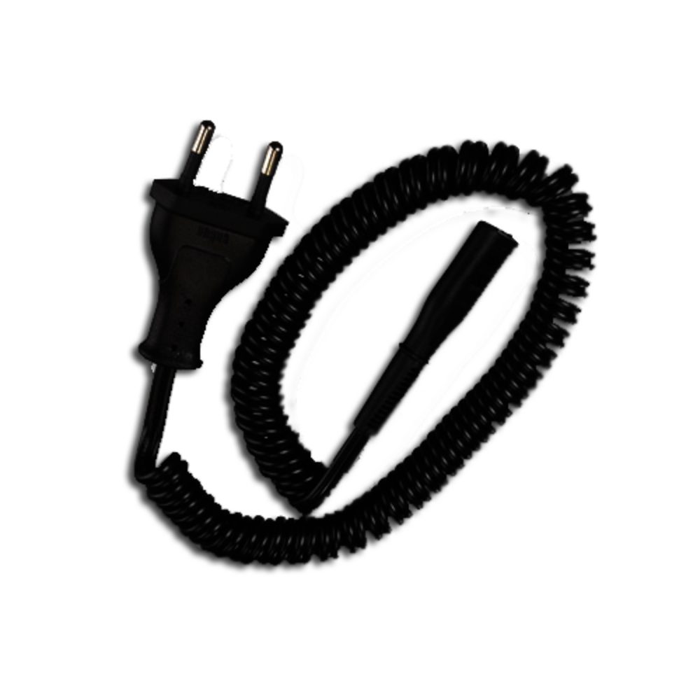 Braun Spiralkabel mit Stecker für Bartschneider und Elektrorasierer Rasierer-Ladestation