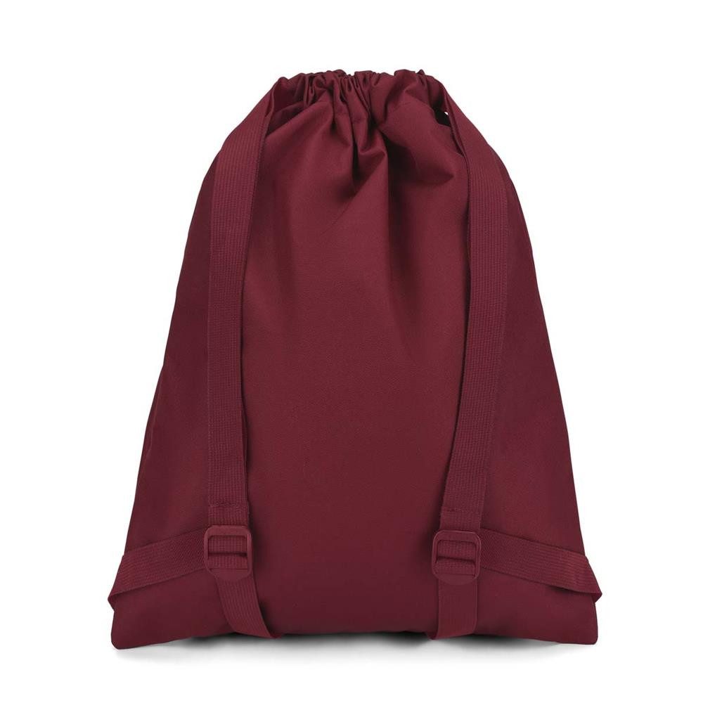 Jansport Turnbeutel Draw Sack Turnbeutel 14 L mit Frontfach, recycelt (Turnbeutel, 1 JanSport Draw Sack Turnbeutel mit Reißverschlussfach), Kordelzug, Frontfach, verstellbare Gurte, recyceltes 600D
