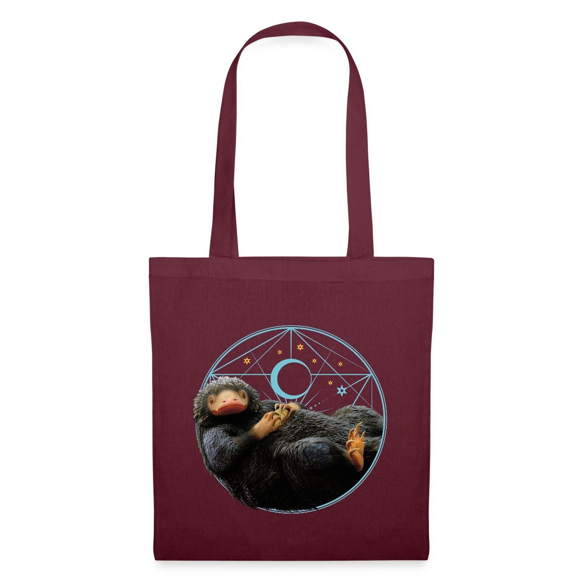 Henkeltasche Phantastische Tierwesen Niffler mit Münze Geschenk Stoffbeutel