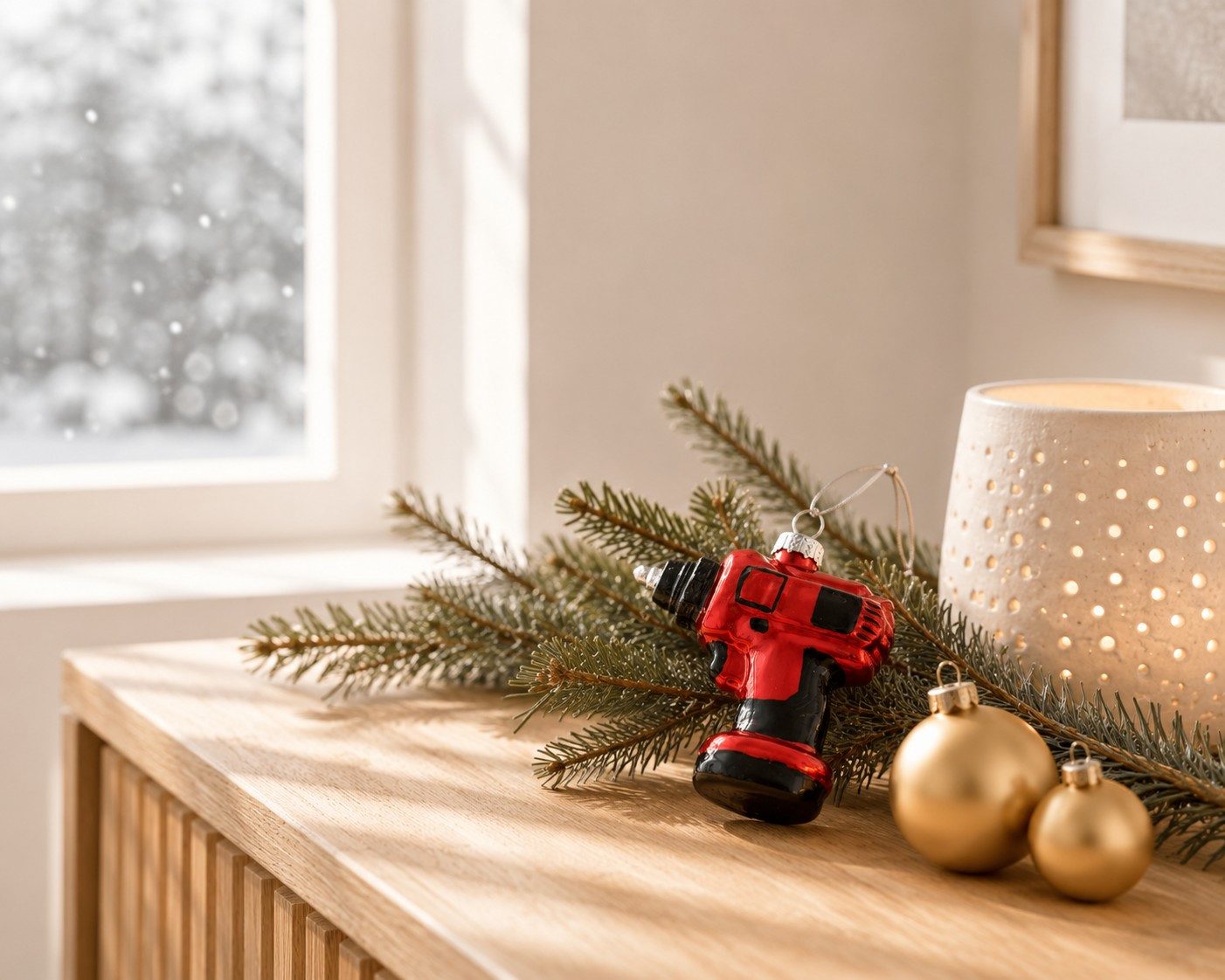 Wurm Christbaumschmuck Christbaumschmuck Bohrmaschine aus Glas Rot 9 cm Weihnachtsdeko, handbemalt