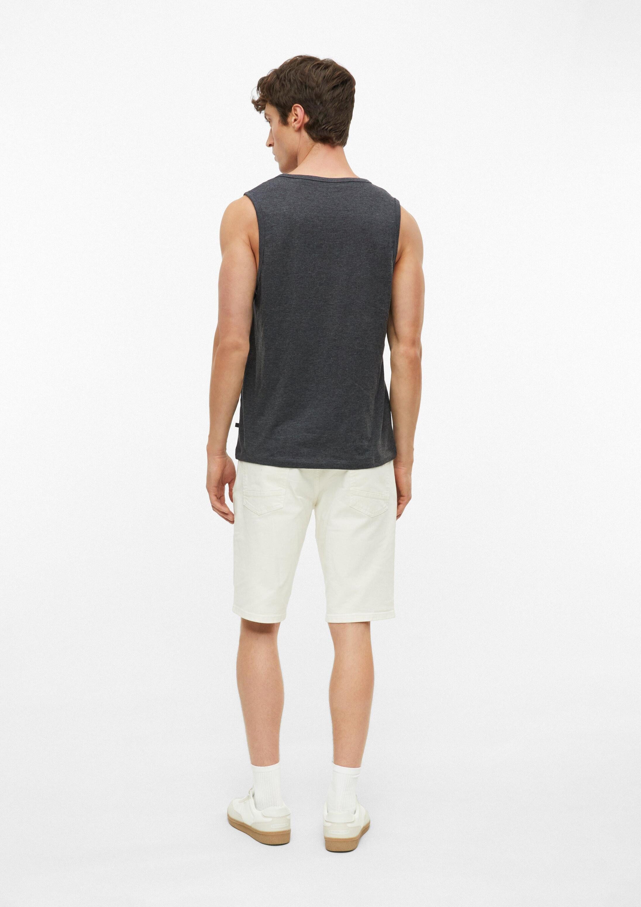 s.Oliver Muskelshirt T-Shirt Meliertes Tanktop aus Baumwollmix