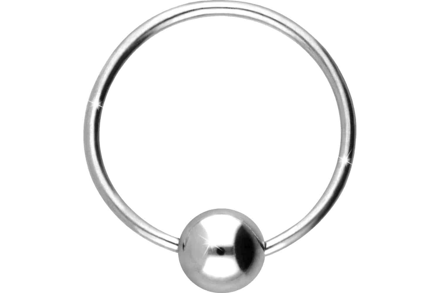 PIERCINGLINE Nasenpiercing Titan Klemmkugelring (Klemm-Ringe, 1-tlg)