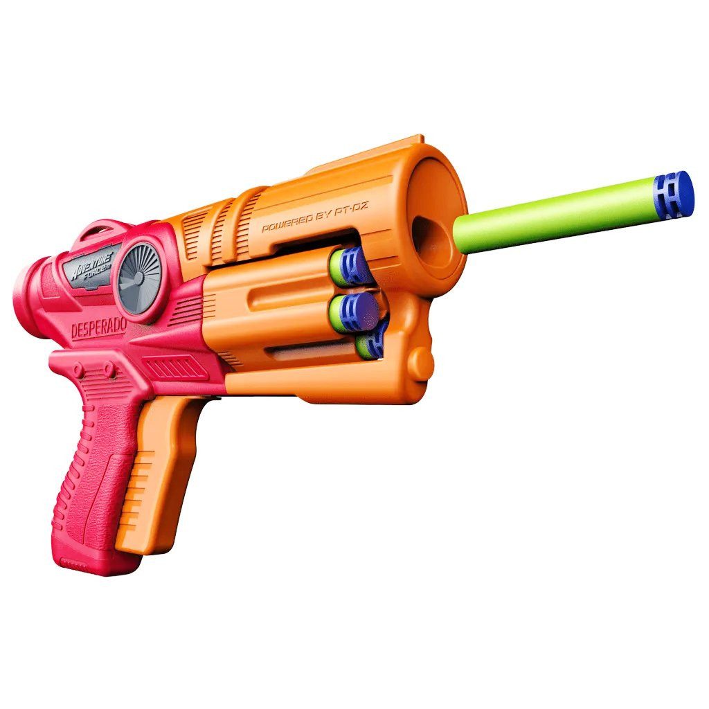 DARTZONE Blaster Dart Zone Nitroshot Desperado, Kompakter Revolver mit Double-Action-Abzug