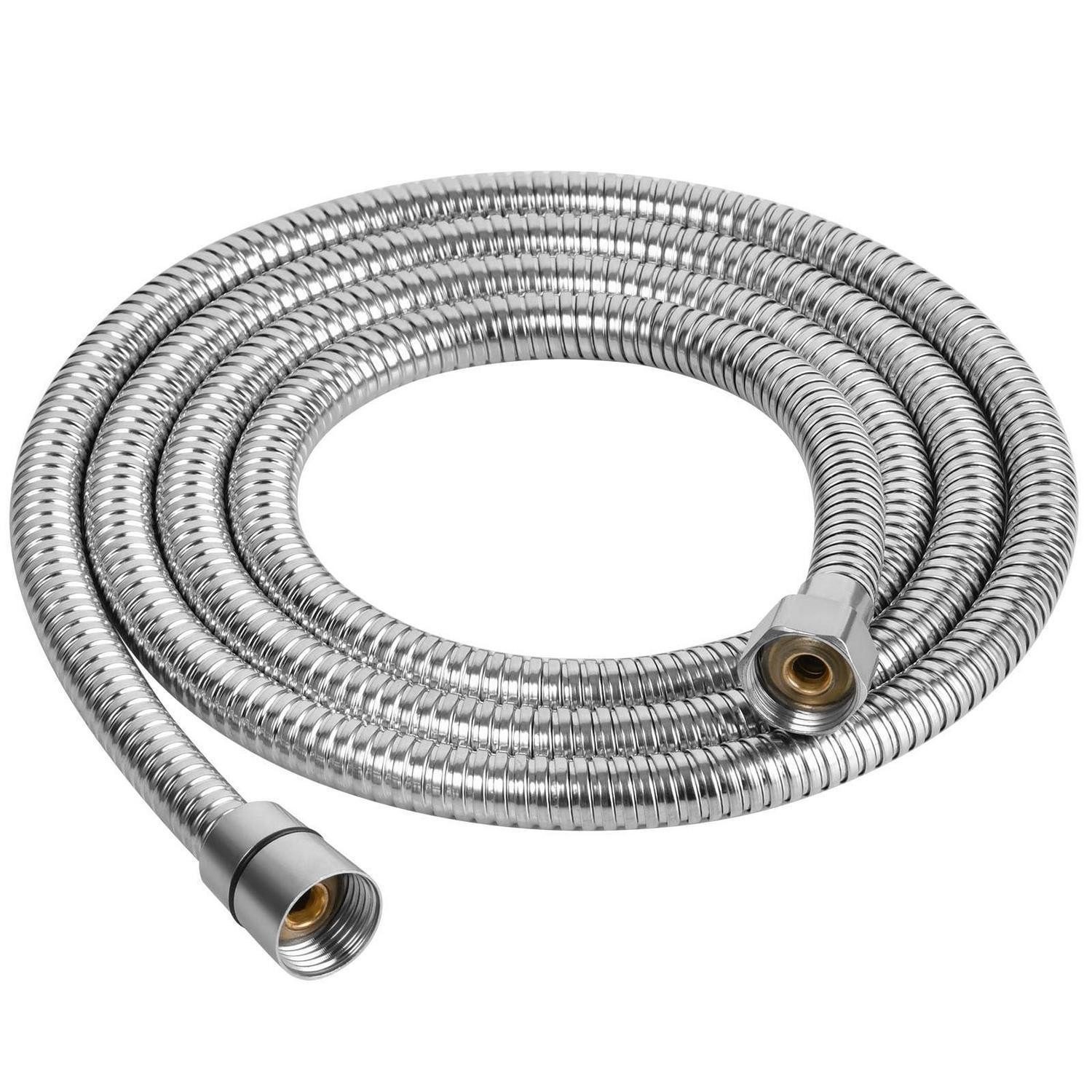 LuxusKollektion Brauseschlauch Duschschlauch Edelstahl Verdrehschutz Hochdruck Chrom 2m