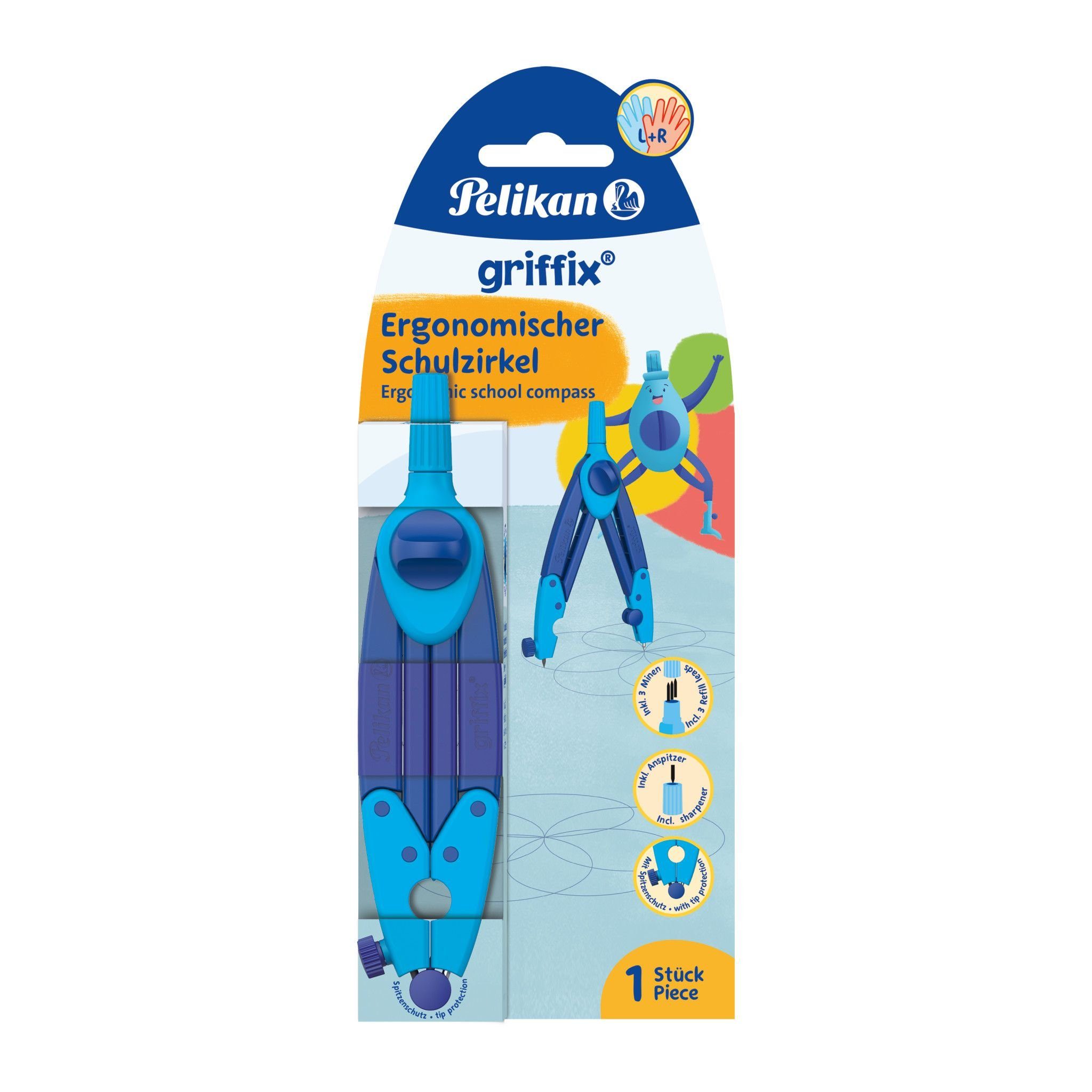 Pelikan Zirkel Pelikan 700818 Zirkel griffix® blau(S)