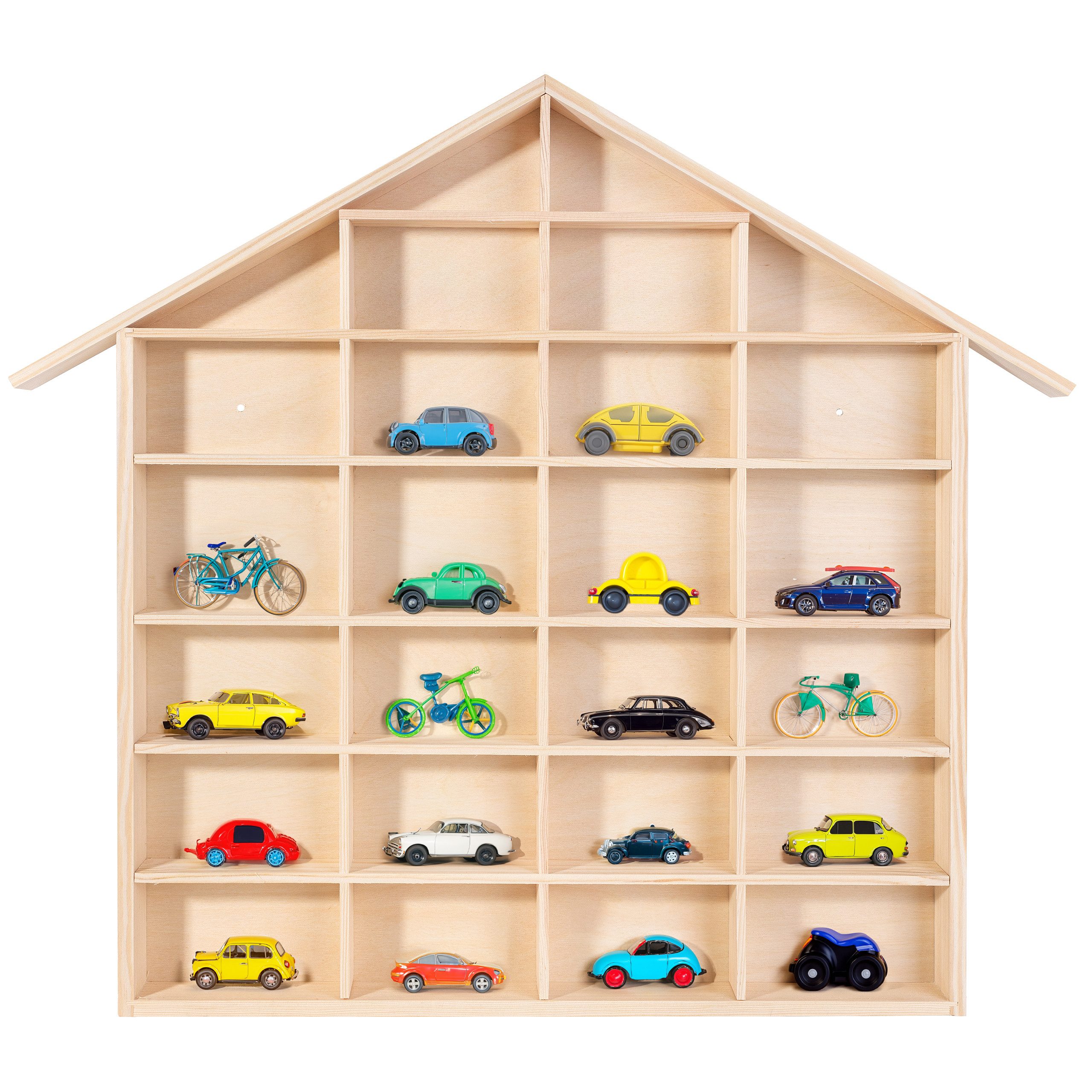 Creative Deco Schubladenbox Setzkasten Holz Sammelbox Holztablett 26 Fächer, 56x50x3,5 cm, Perfekt für Decoupage, Lagerung, Dekoration