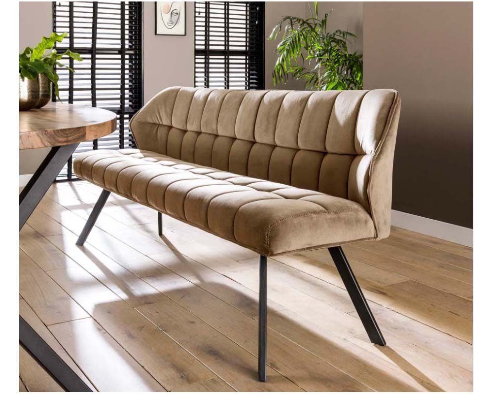 LEVEN Lifestyle Küchensofa Essbank Esszimmerbank gepolstert Samt