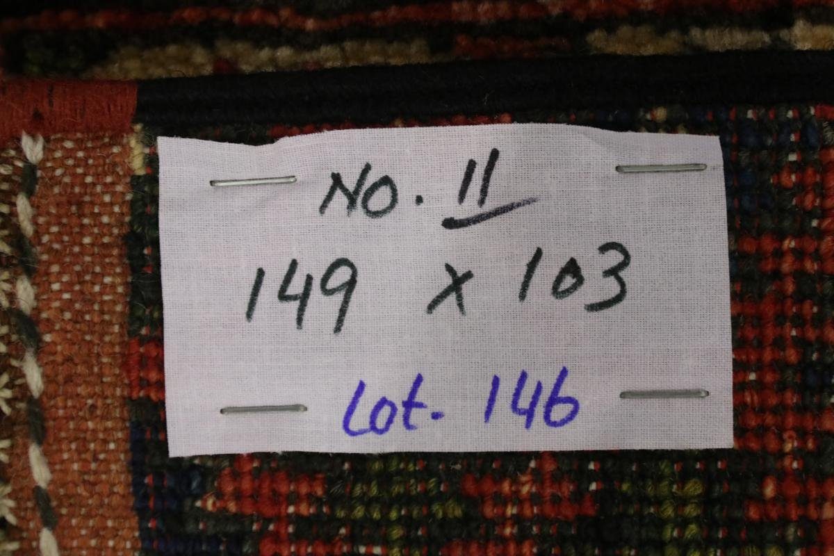 Handgeknüpfter rechteckig, 6 Nain Ersari Afghan mm Orientteppich, Trading, 102x148 Orientteppich Höhe: