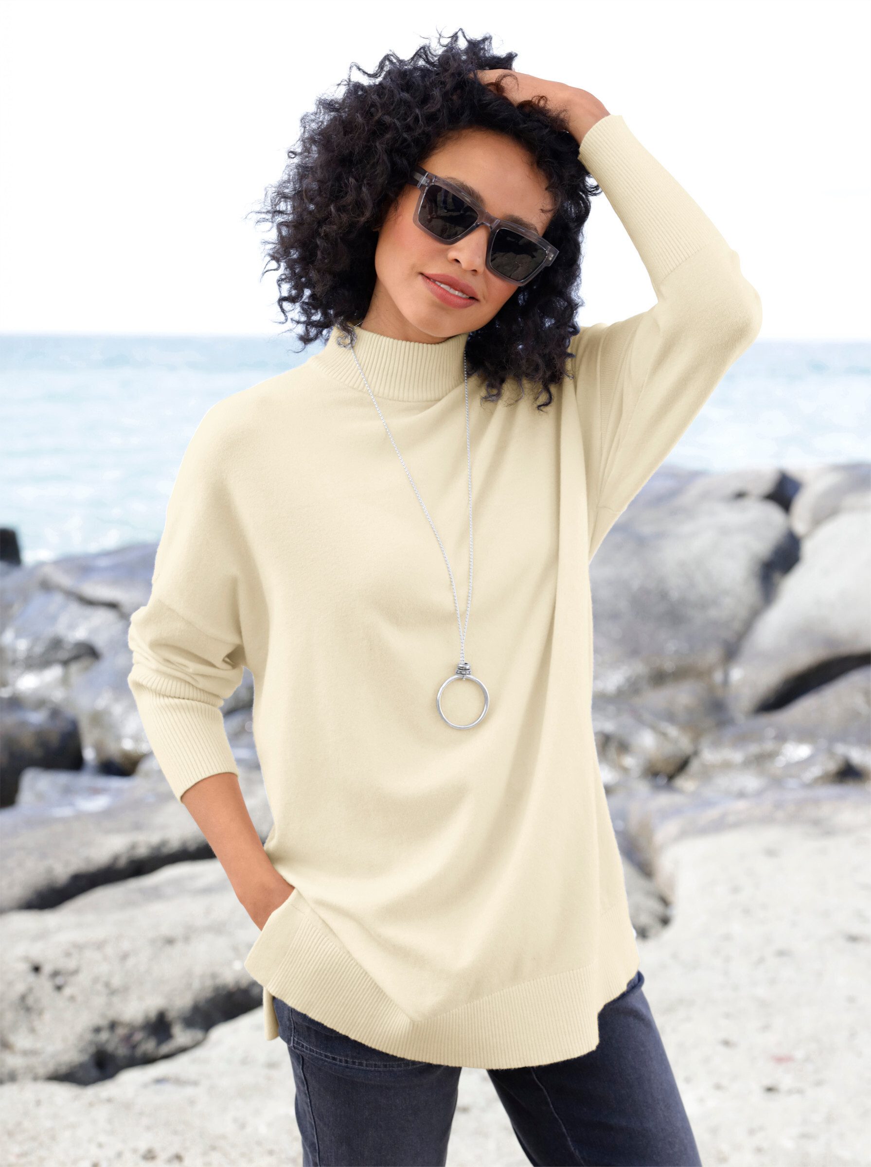 heine Strickpullover Pullover Langarm Feinstrick