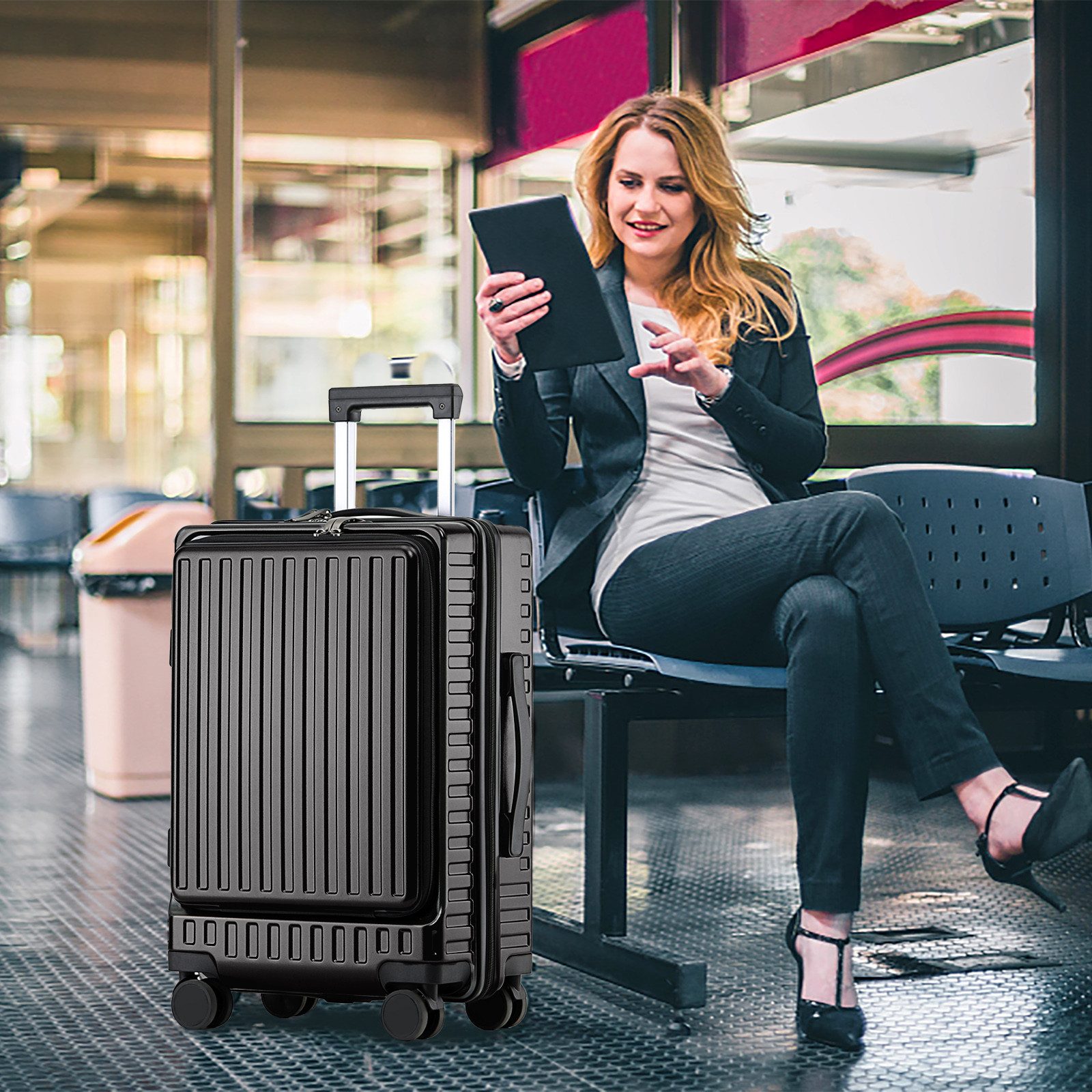 TAN.TOMI Business-Trolley Handgepäck mit Laptopfach & günstig online kaufen