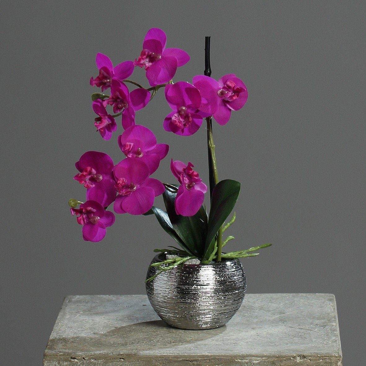 Kunstpflanze, DPI, Höhe 30 cm, Pink H:30cm D:10cm Kunststoff