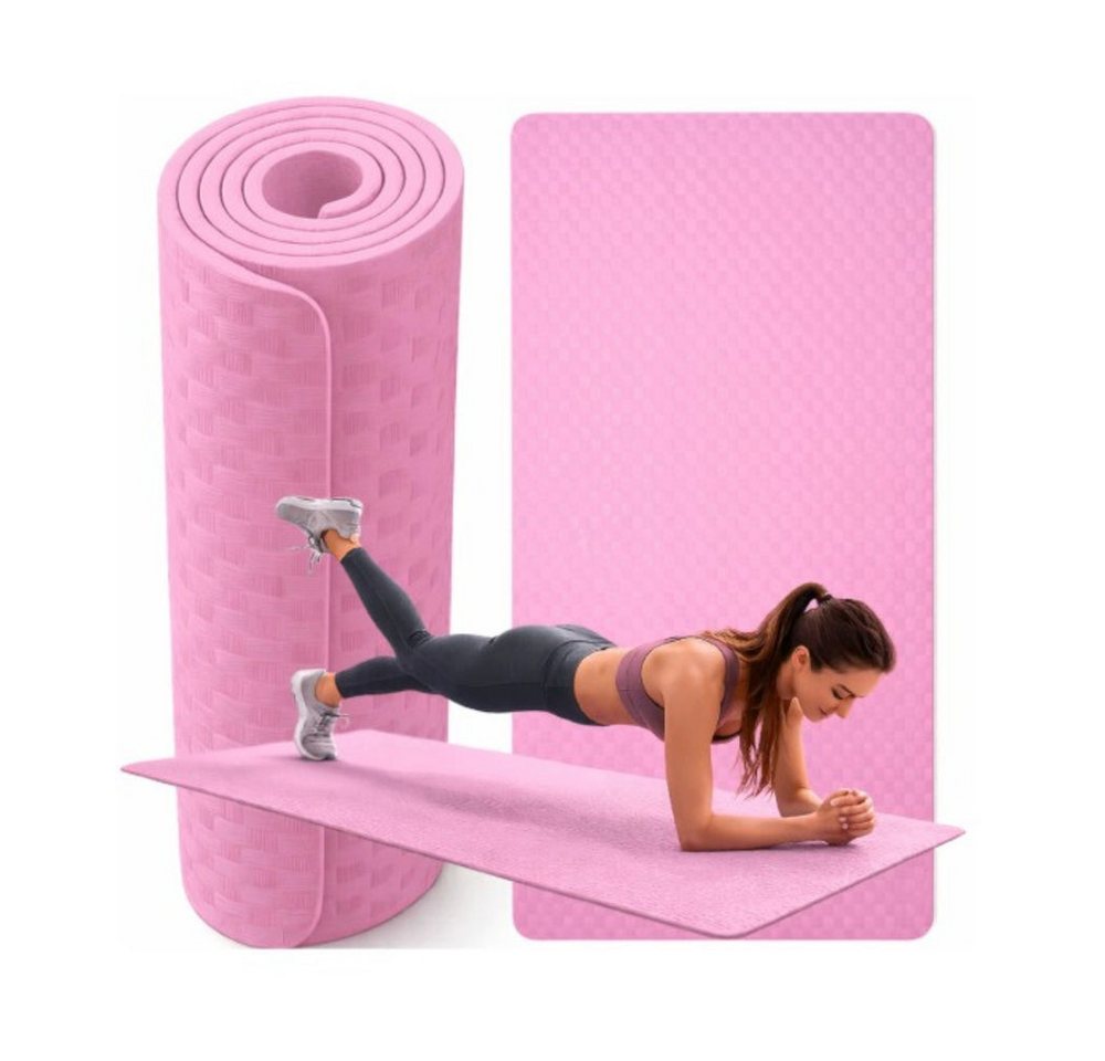 VERK GROUP Yogamatte Yoga Matte 190x90 cm 1 cm Dick Fitness, Pilates & Gymnastik Trainingsm