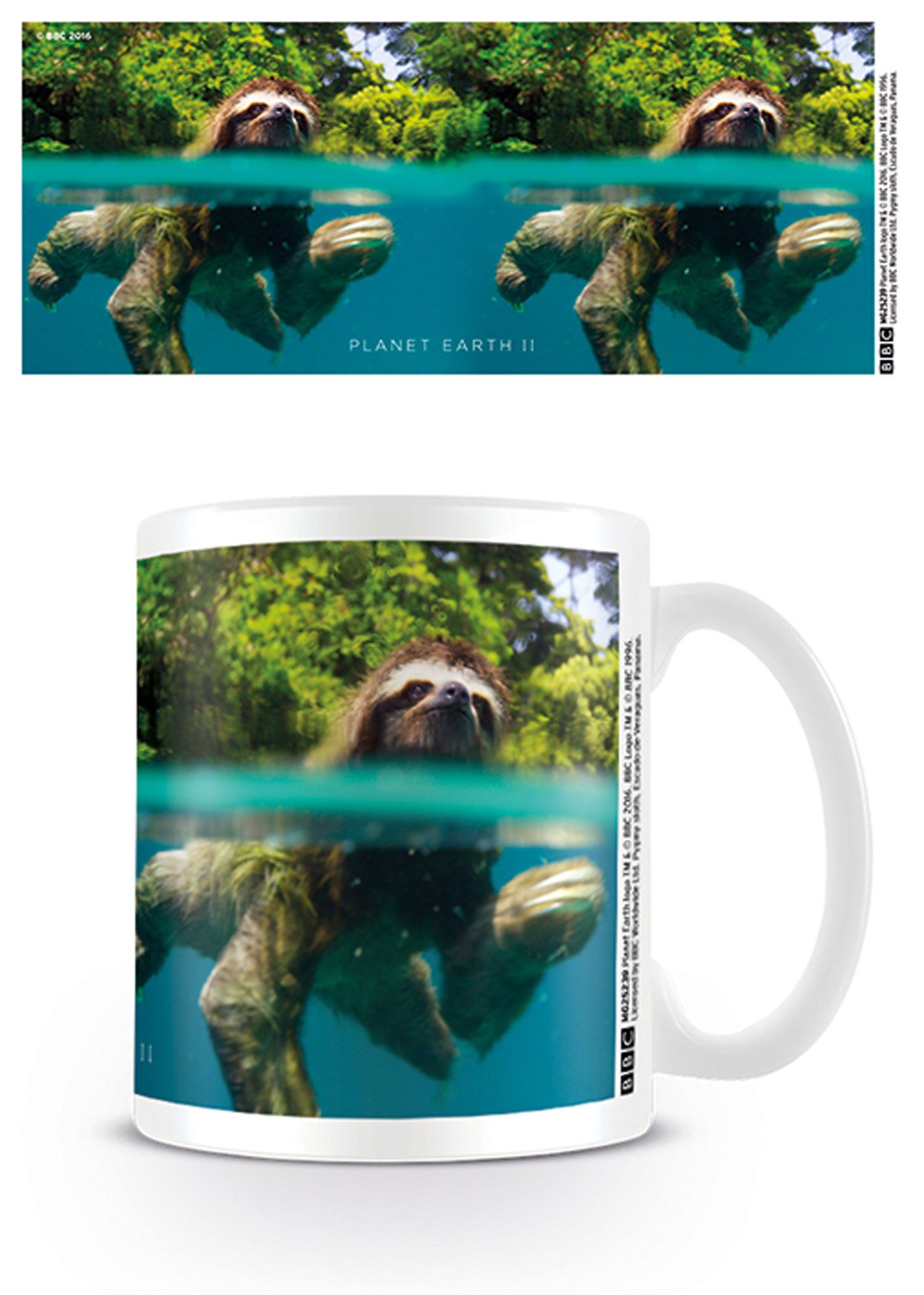 Tasse Faultier Sloth - Lizenz Tassen - Swimming