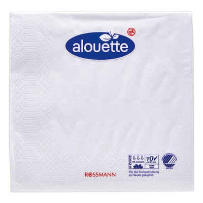 alouette Papierserviette, (20 St), 3-lagig, 24x24 cm