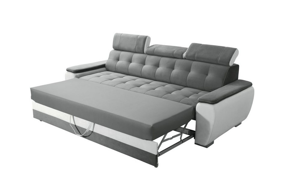 robin Schlafsofa Ausziehcouch Diana Bettsofa mit Schlaffunktion Verstellbar, Schlaf Couch