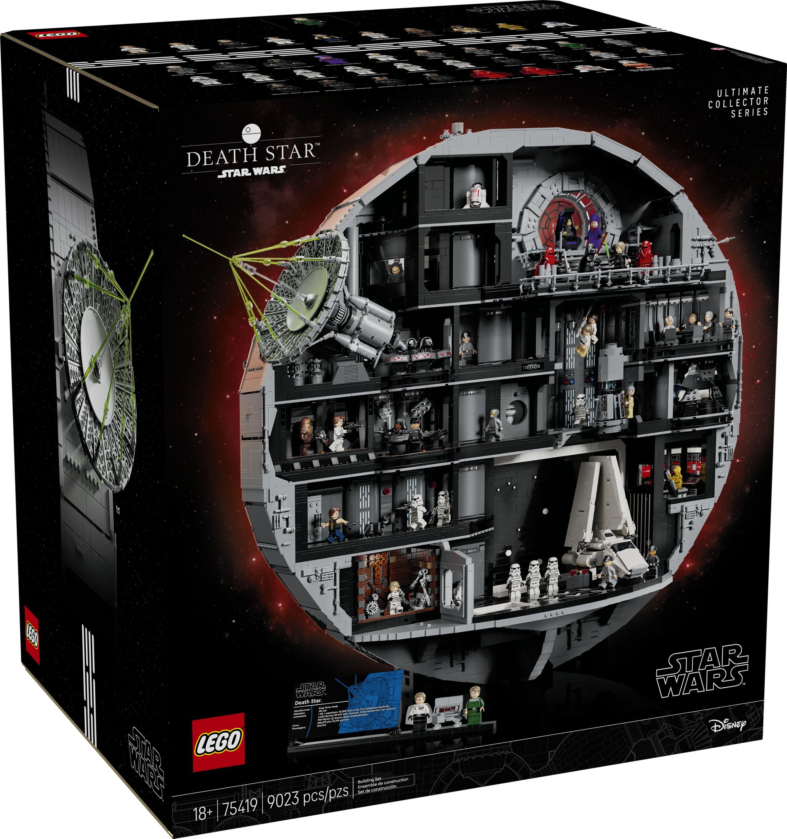 LEGO® Star Wars - Todesstern (75419) Konstruktions-Spielset, (9023 St), Enthält 36 Minifiguren sowie 2 Droiden