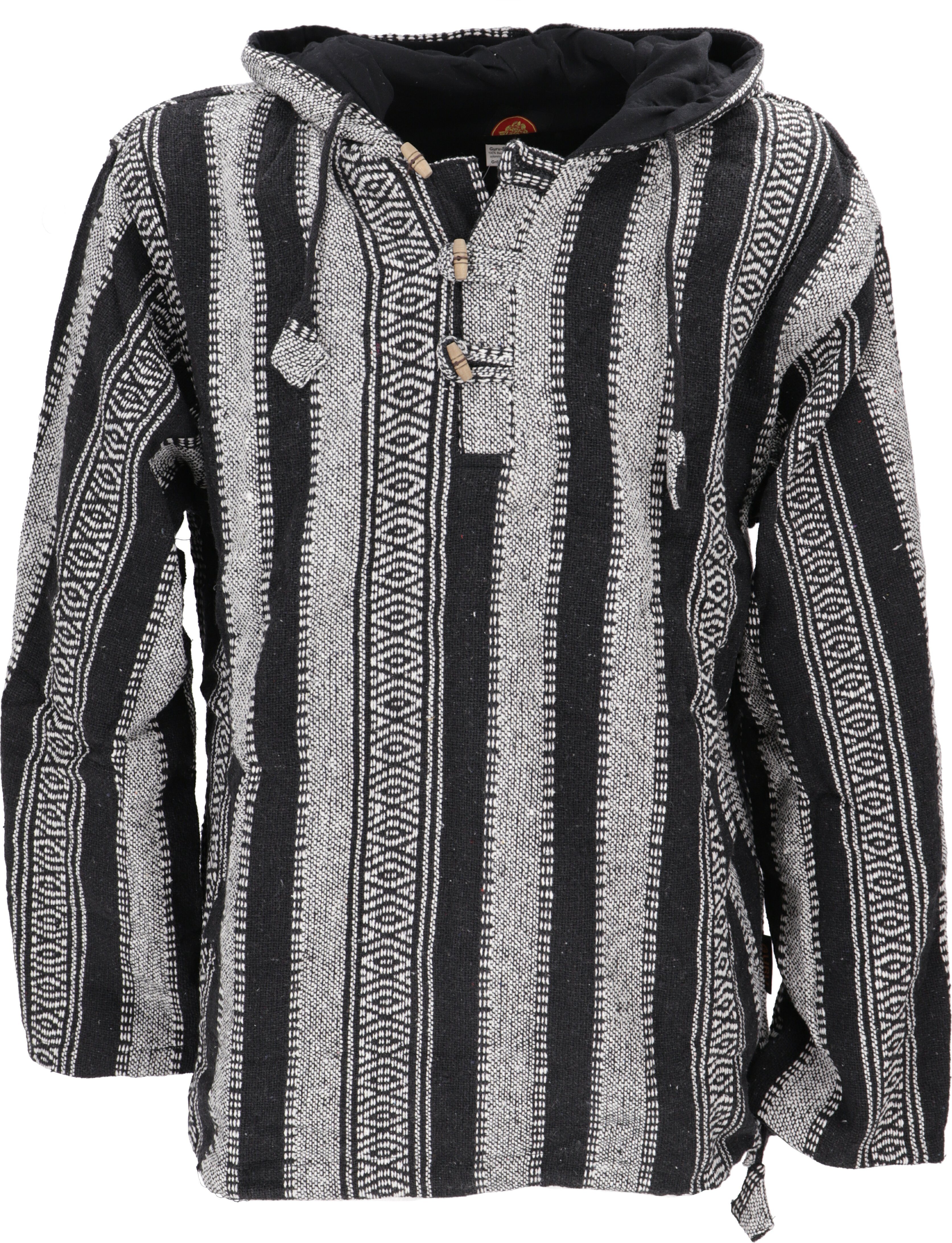 Guru-Shop Sweater Goa Kapuzenshirt, Baja Hoodie, Boho Style.. Hippie, Ethno günstig online kaufen