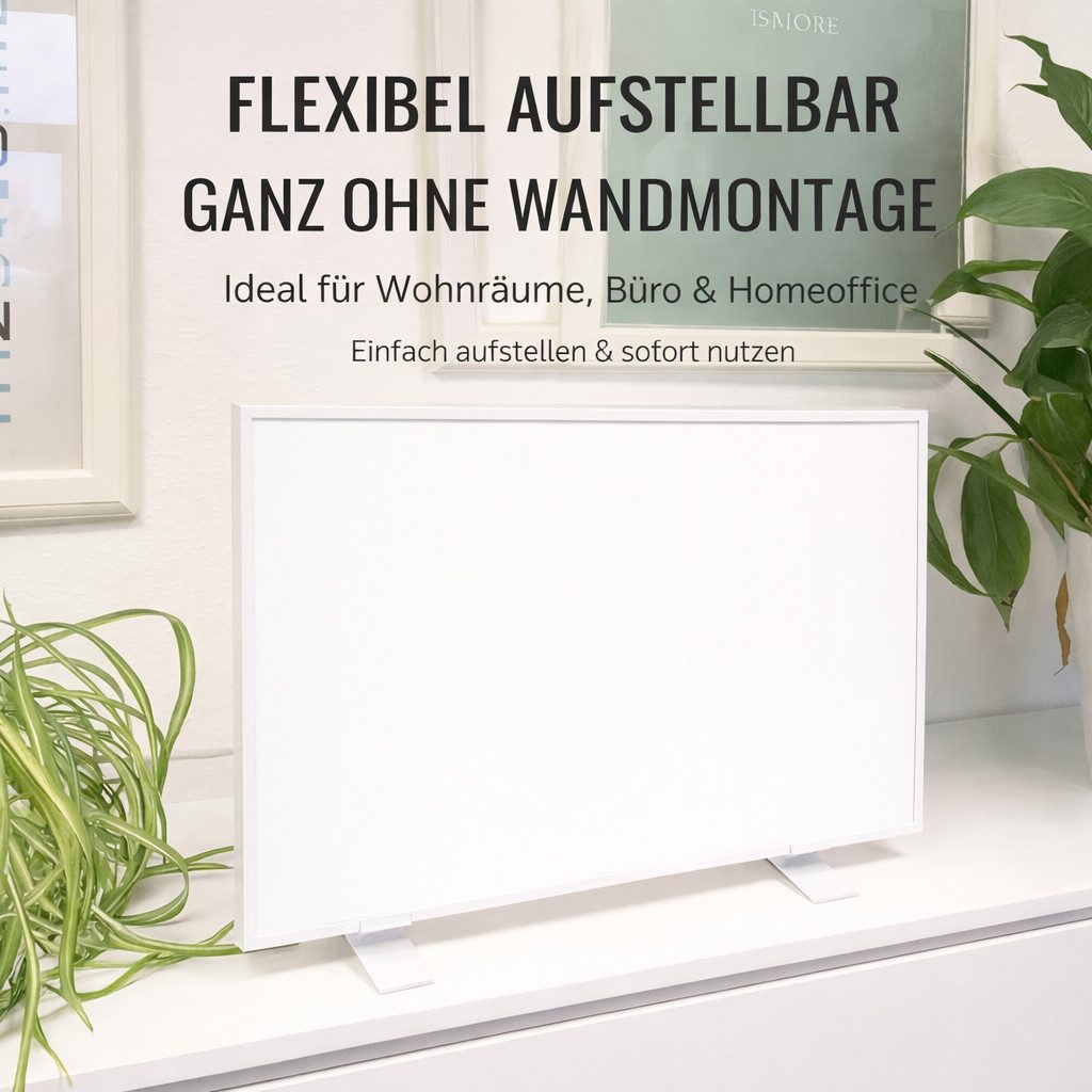 VIESTA Infrarotheizung 2er Pack Standfüße Aluminium für Heizpaneele mit Rahmen bis 22 mm, Passend für F- & CF-Serie, nicht für rahmenlose Modelle