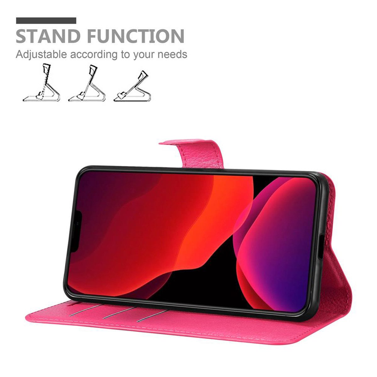 Cadorabo Handyhülle für iPhone 12 PRO MAX Hülle Apple iPhone 12 PRO MAX, Hülle Schutzhülle mit Standfunktion, Kartenfach und Magnetverschluss