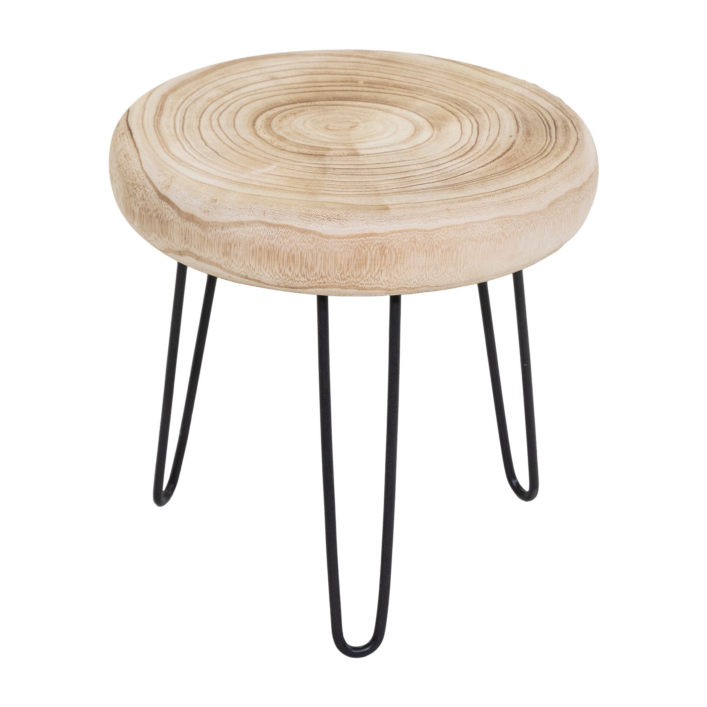 Spetebo Blumenhocker Holz Pflanzenständer natur mit 3 Beinen - 32 cm (Anzah günstig online kaufen