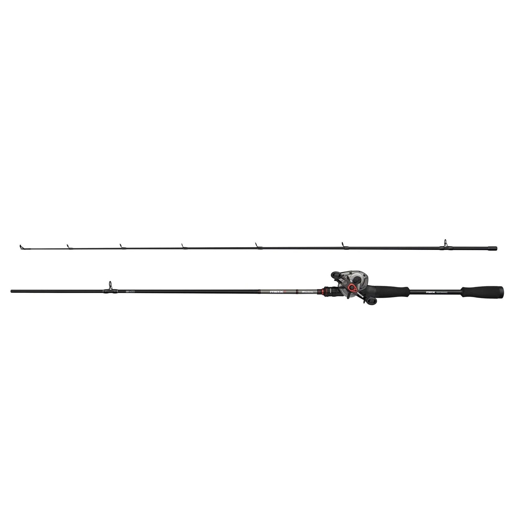 Abu Garcia Baitcasterrute MAX X Casting Combo Baitcast Rute 1,98m 2,13m Rute + Rolle - Carbon, (2-tlg., Baitcast SET mit Rute und Rolle), Perfekt für das Allround-Köderangeln