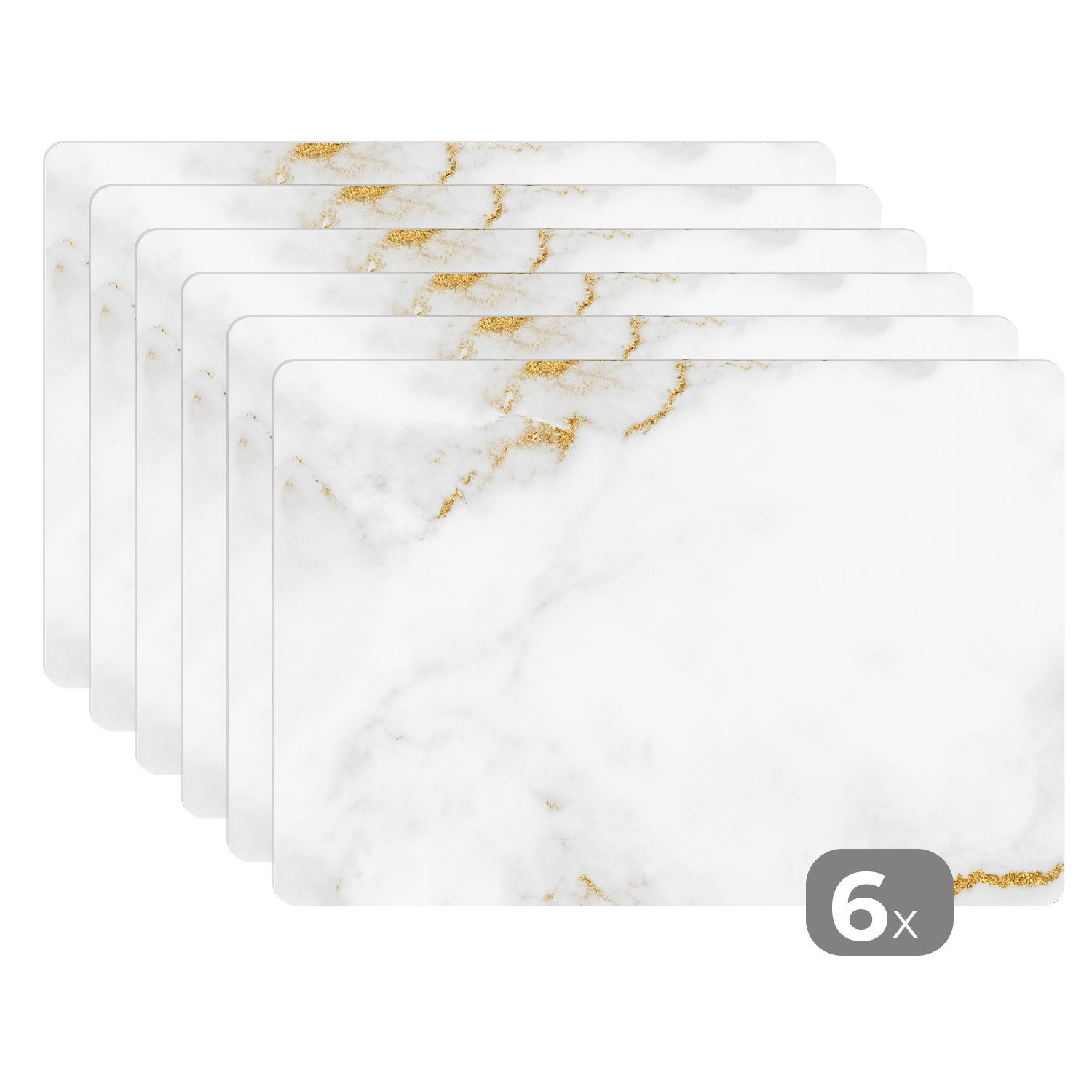 MuchoWow Platzset Marmor - Gold - günstig online kaufen