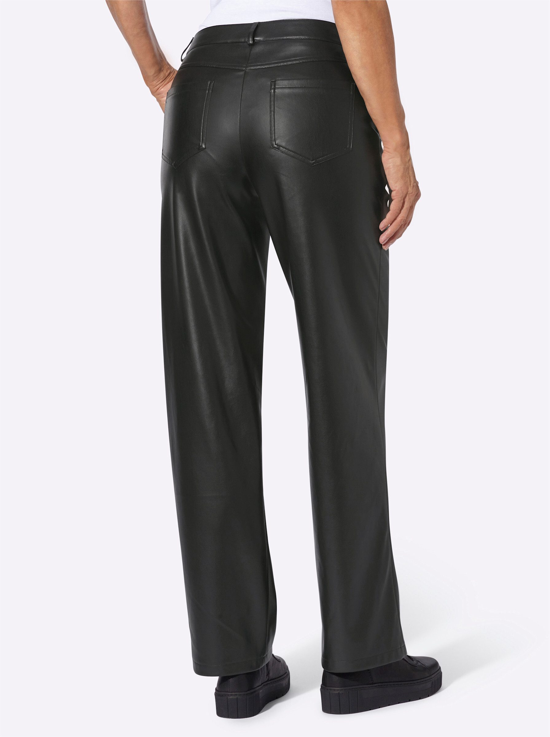 Witt Jerseyhose Lederimitat-Hose komfortabel