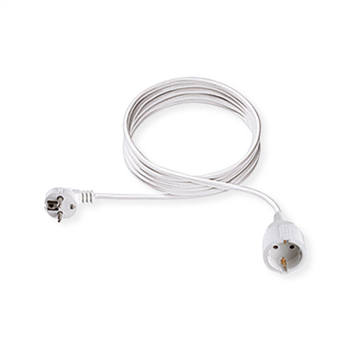 Bachmann Schutzkontakt-Verlängerungskabel, 230VAC Stromkabel, Schutzkontakt, CEE 7/7, Typ-E/F Männlich (Stecker), Schutzkontakt, CEE 7/3, Typ-F Weiblich (Buchse) (1000.0 cm), 341.203S