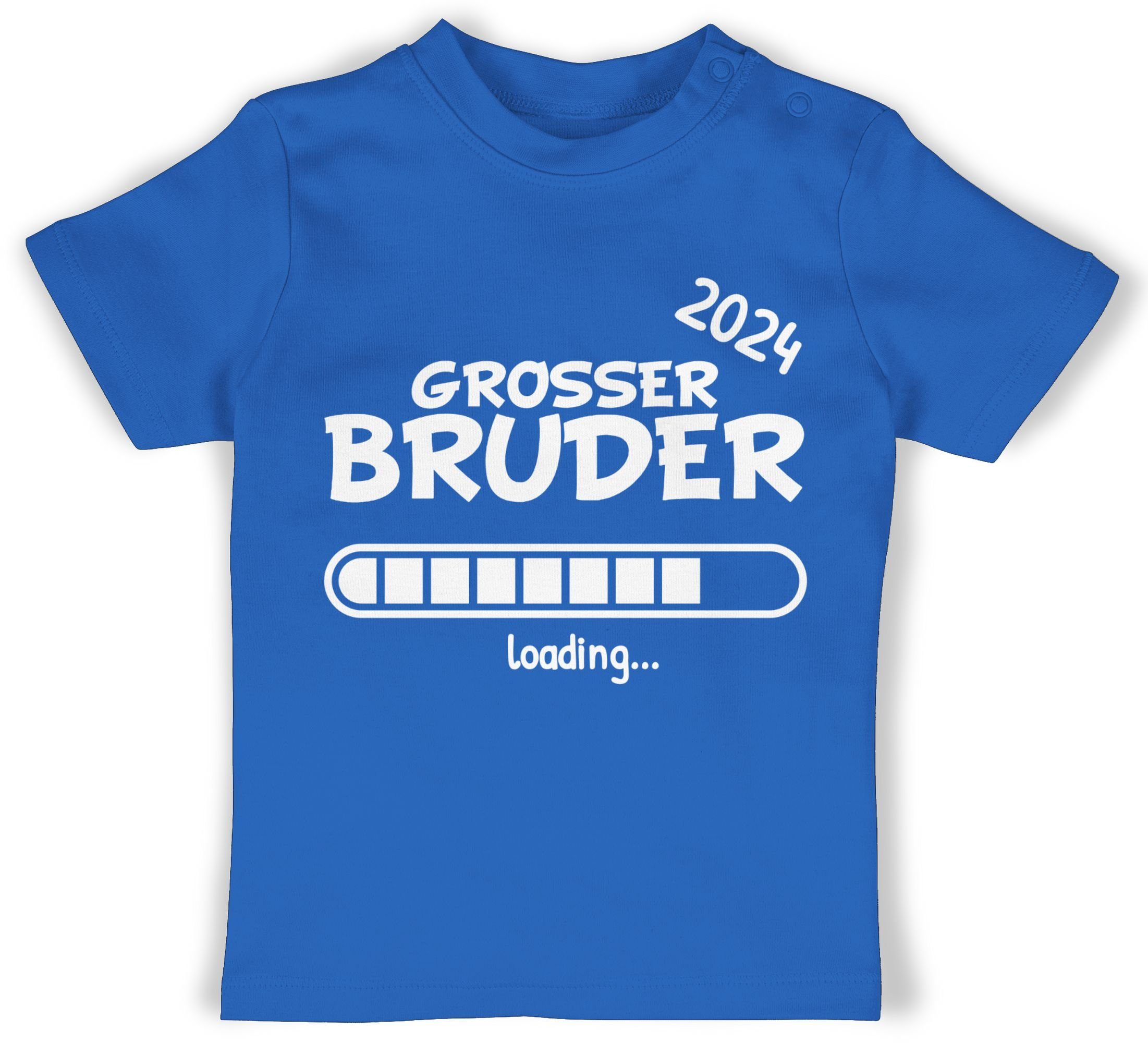 Shirtracer T-Shirt Großer Bruder 2024 loading Großer Bruder 2 Royalblau