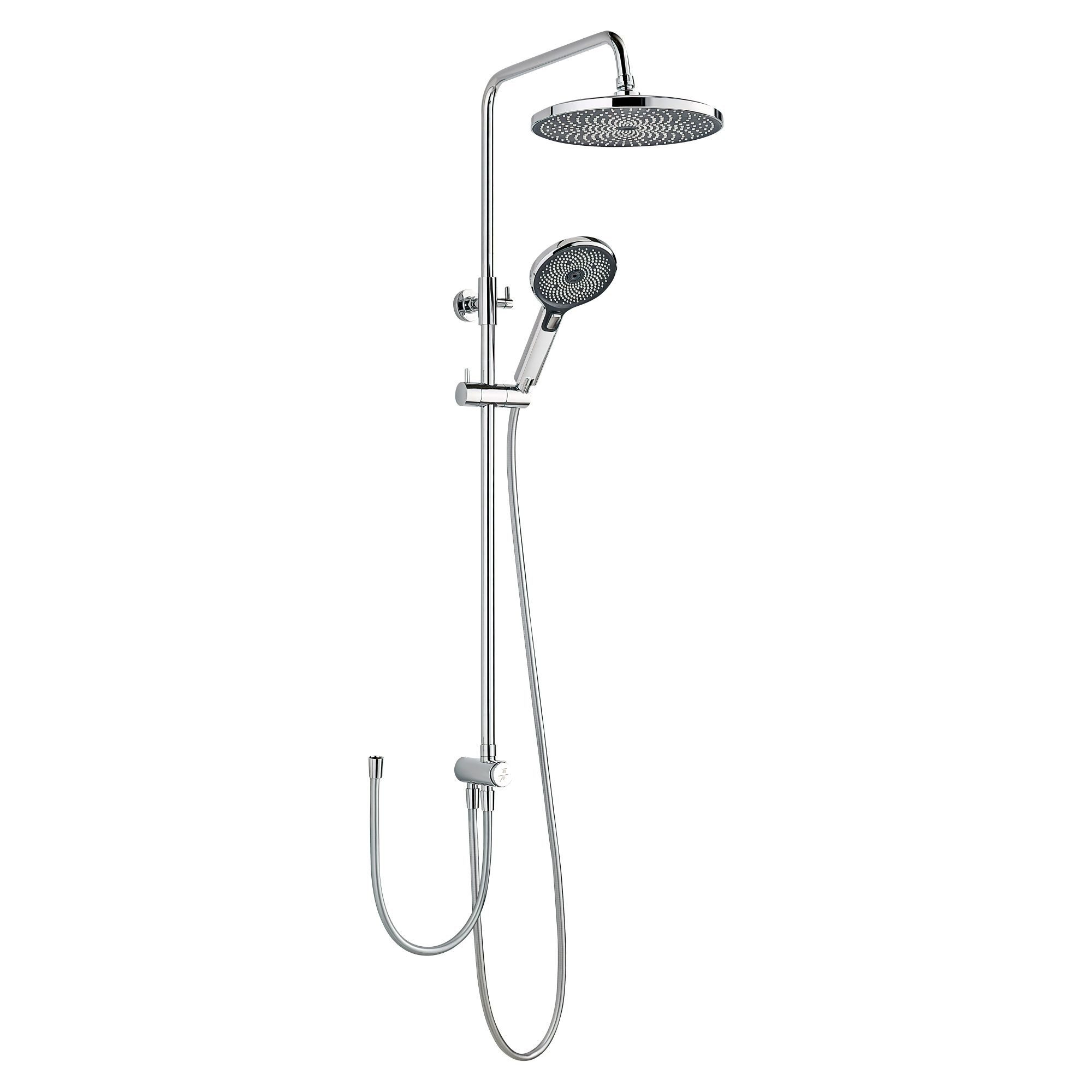 SCHÖNER WOHNEN-Kollektion Duschsystem BIELLA, Höhe 118 cm, Chrom, Duschstange mit Regendusche