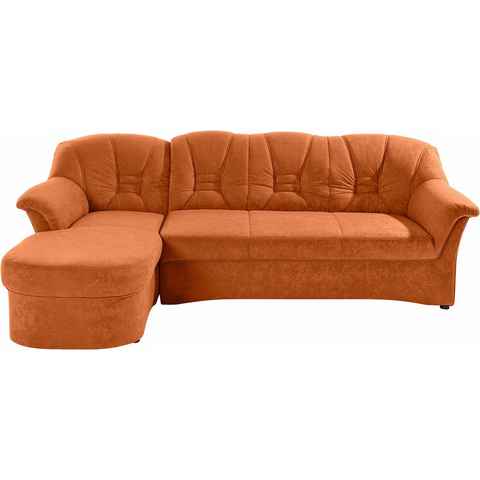 DOMO collection Ecksofa Elva L-Form, wahlweise mit Bettfunktion und Federkern