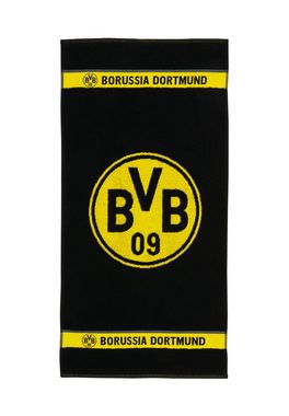 BVB Handtuch BVB-Handtuch Emblem 50x100 cm, Baumwolle (Packung, 1-St)