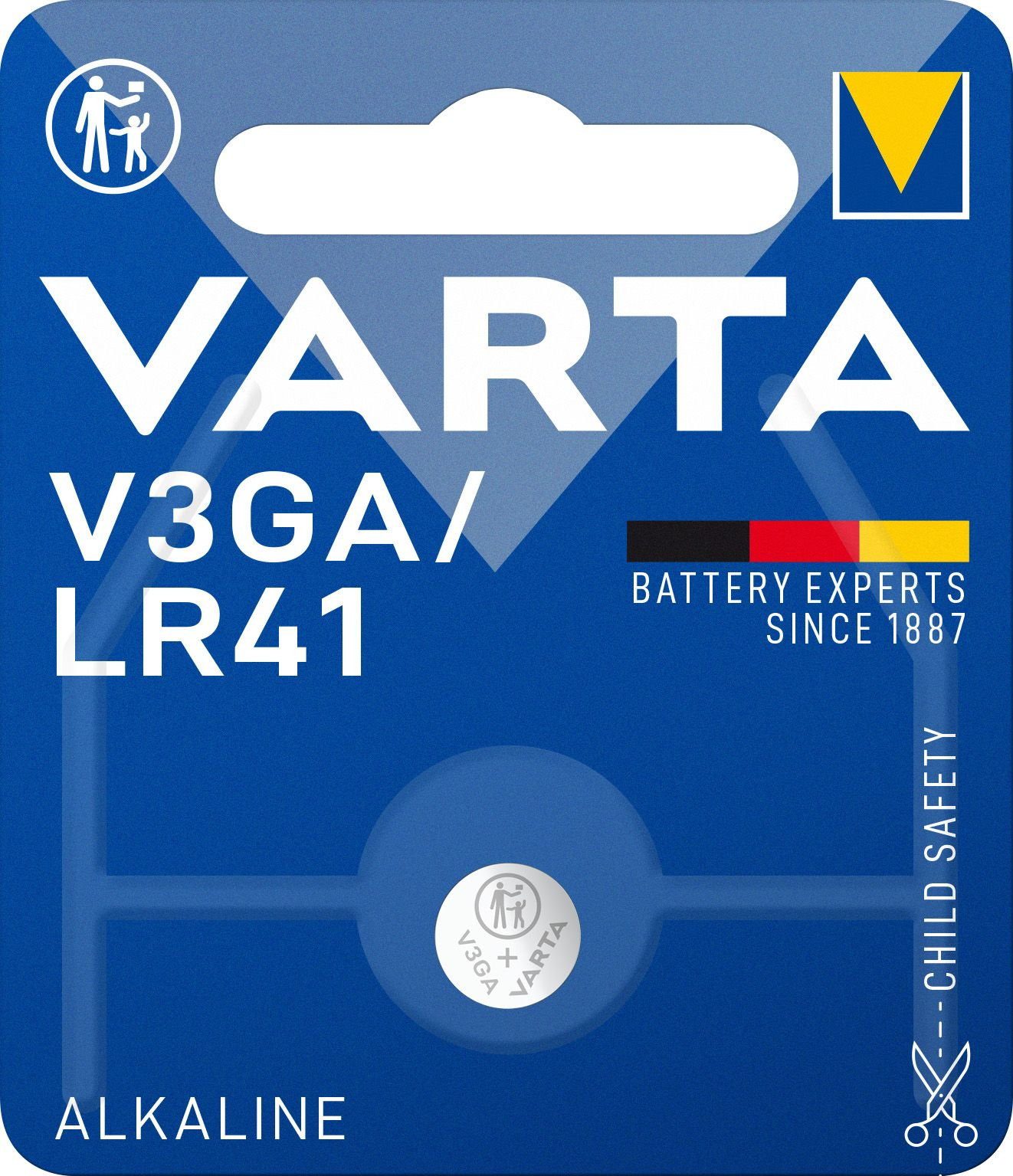 VARTA 1 Professional LR41 / V3GA Alkaline Knopfzelle Batterie Blister Batterie