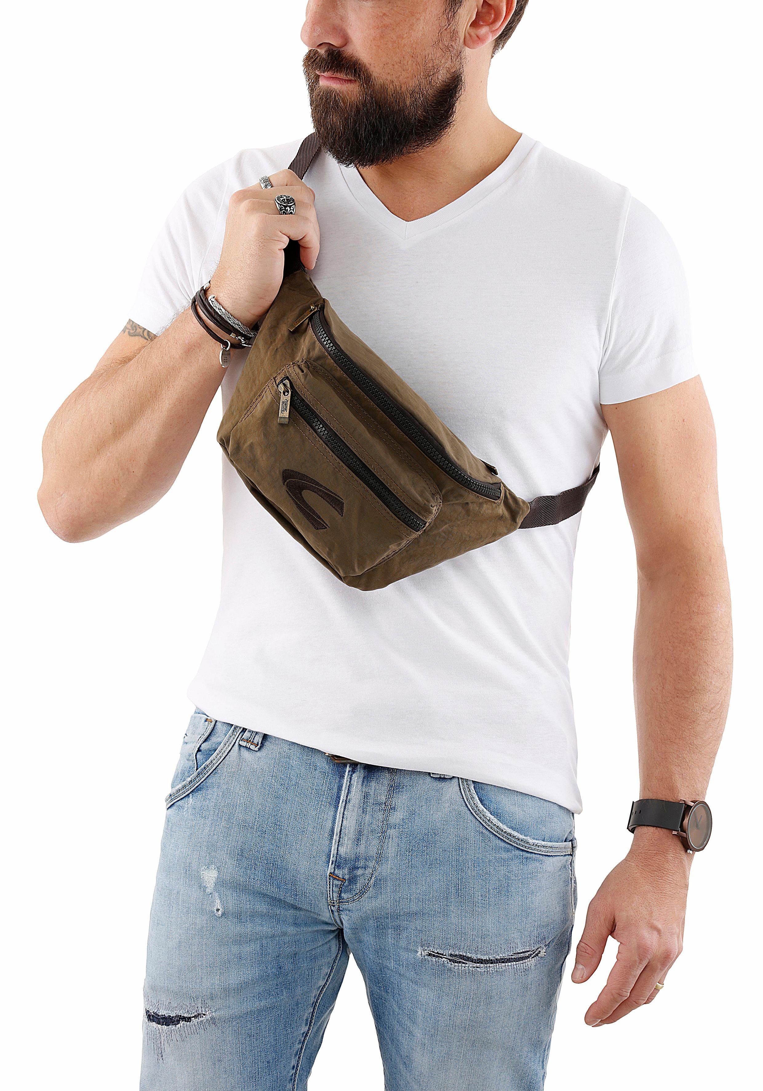 camel active Bauchtasche Journey, Herren Crossbody-Bag, funktional perfekt für alle Lebenslagen