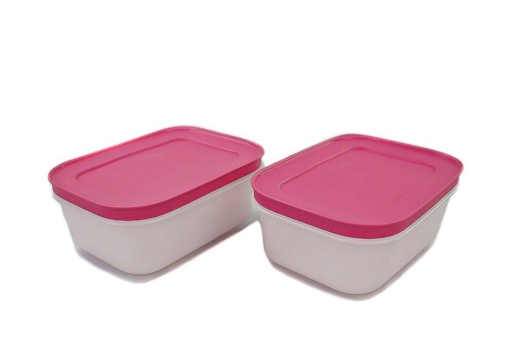 weiß/pink (2) Frischhaltedose SPÜLTUCH + TUPPERWARE ml Eis-Kristall 450