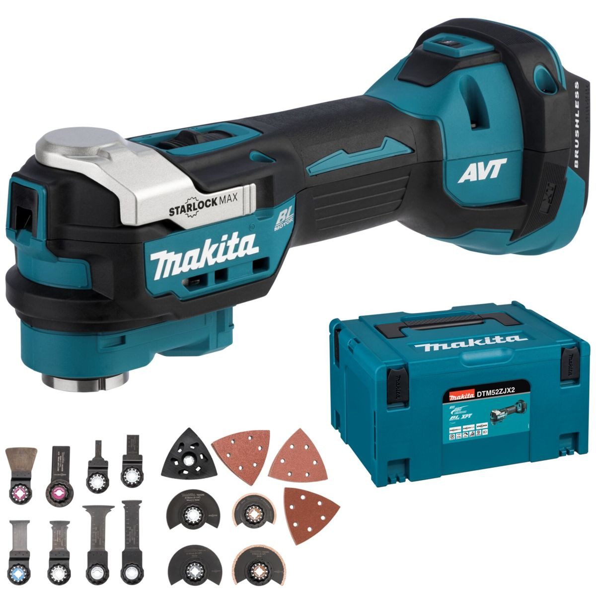 Makita Elektro-Multifunktionswerkzeug DTM52ZJX2 Akku-Multitool