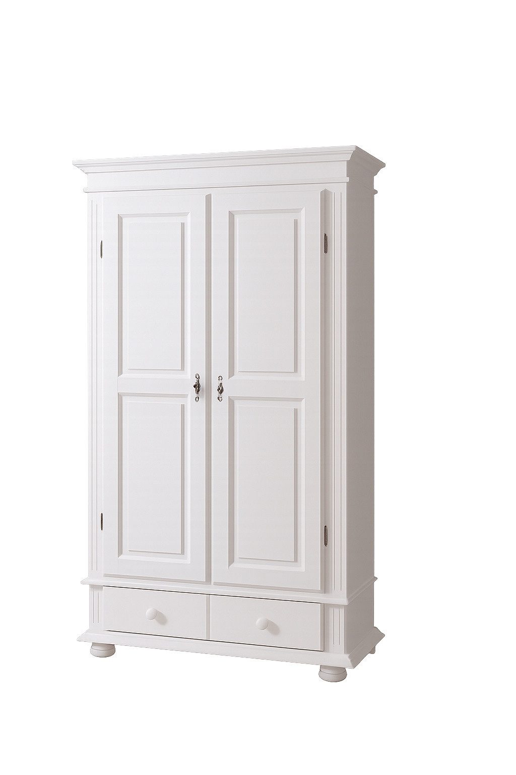 bv-vertrieb Mehrzweckschrank Kleiderschrank 108/192/58 Mehrzweckschrank Fichte weiss Schrank #725