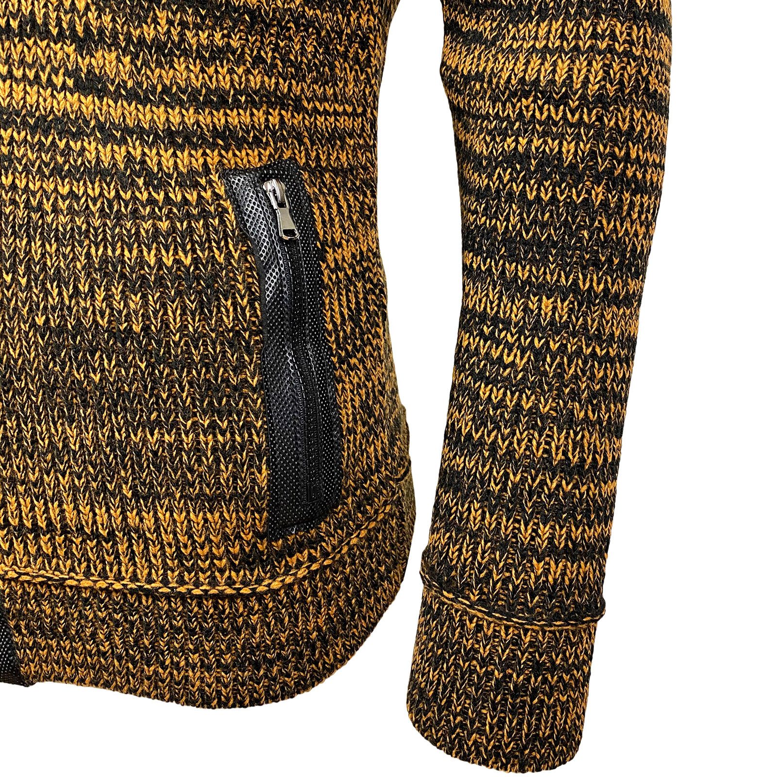 Baxboy Strickpullover Herren Winter Kapuzenpullover Kapuzenjacke mit Reißverschluss 277