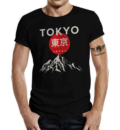 LOBO NEGRO® T-Shirt für Japan Samurai Tokio Kampfsport Fans: Tokyo