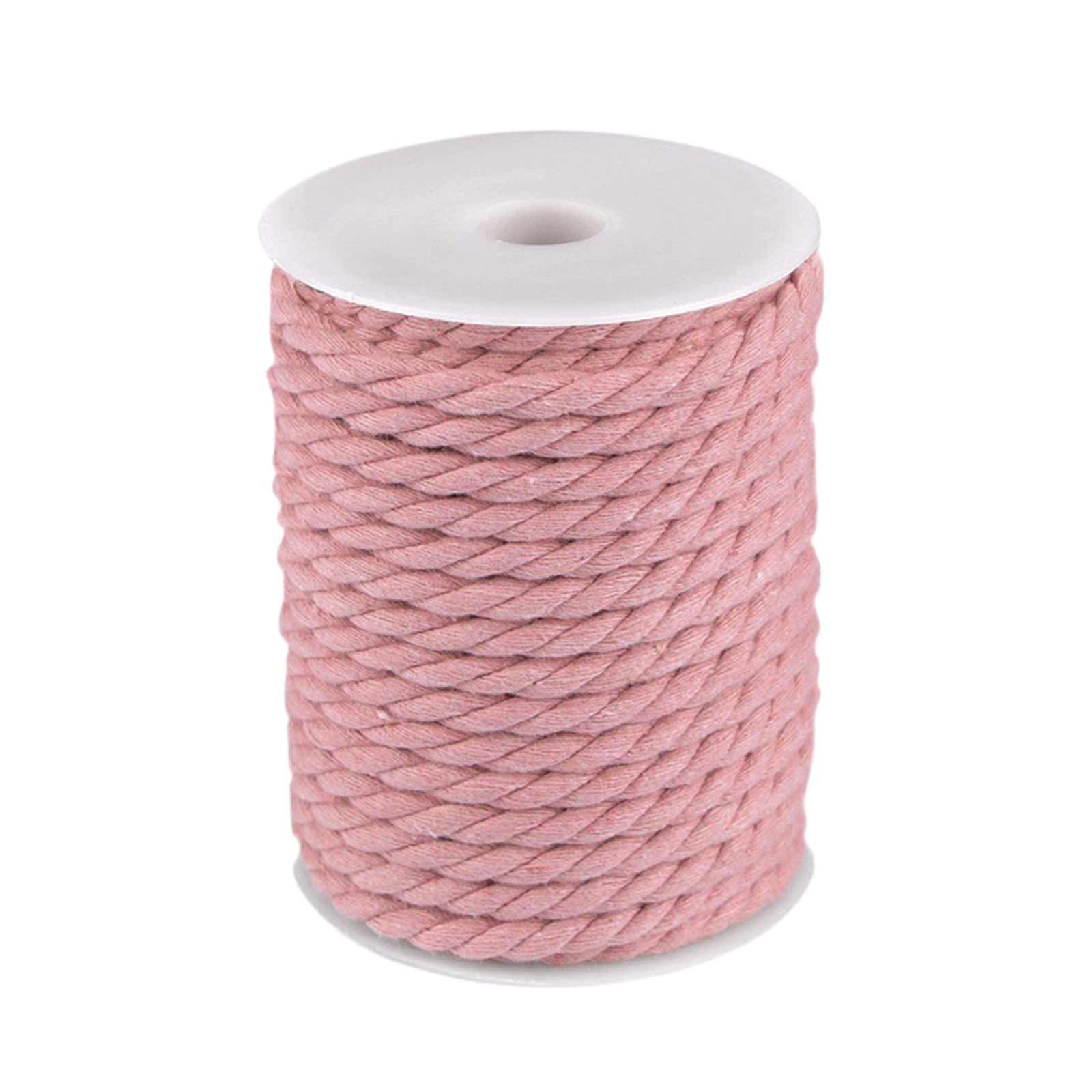 maDDma Seil 10m Baumwollseil 12 mm gedreht, rosa