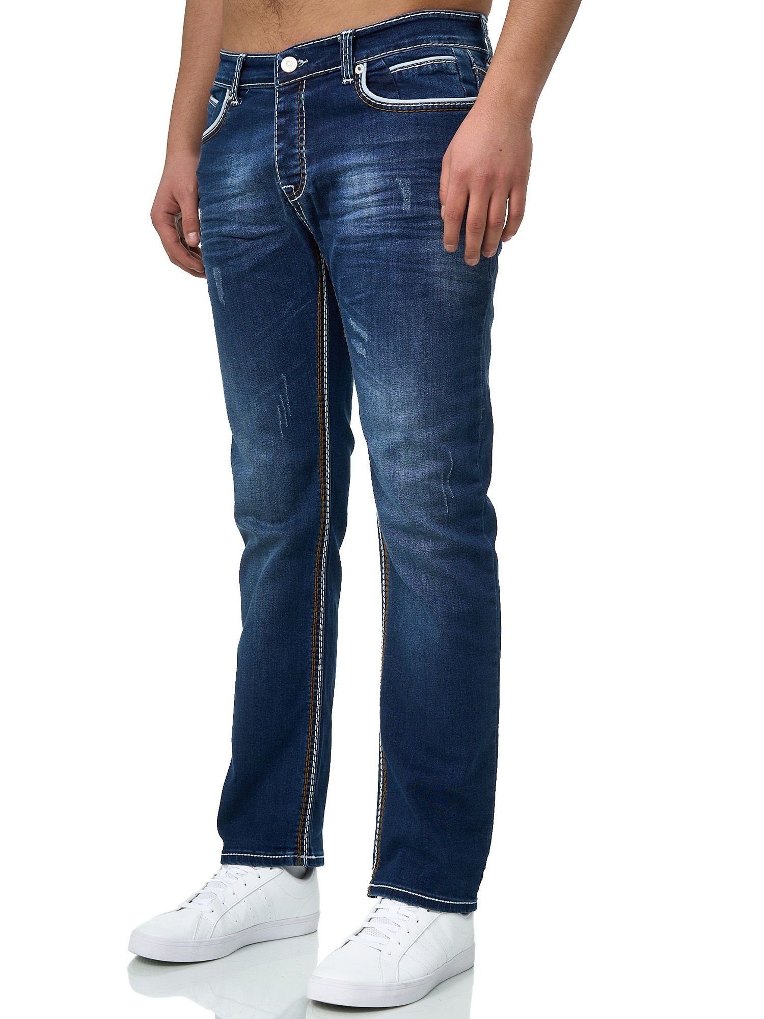 John Regular-fit-Jeans Herrenjeans Designer 1-tlg) (Jeanshose Herrenho Designerjeans Jeans Kayna Freizeit,Casual Bootcut, Herren Regular Jeanshose Fit Denim