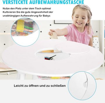 KOMFOTTEU Kindersitzgruppe, (Set, 3-tlg), mit Netztasche, aus Holz